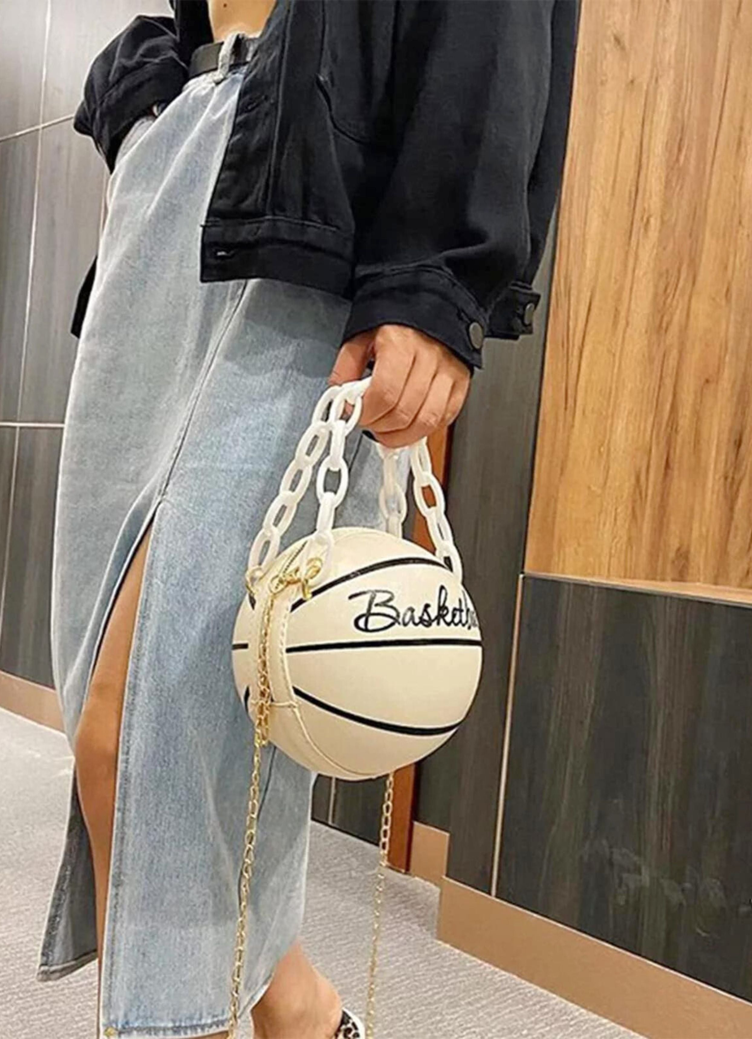 Basketball White Bag