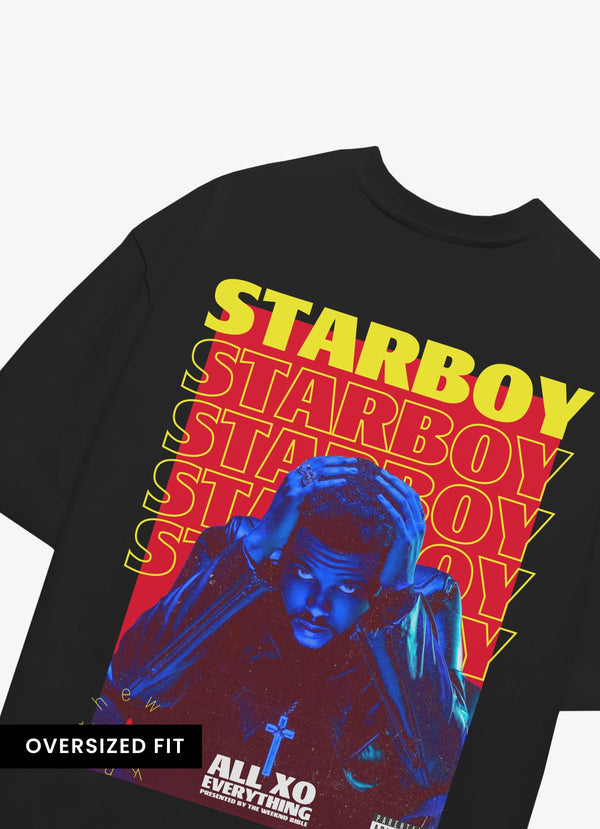 Weeknd Starboy Back Oversized Tshirt