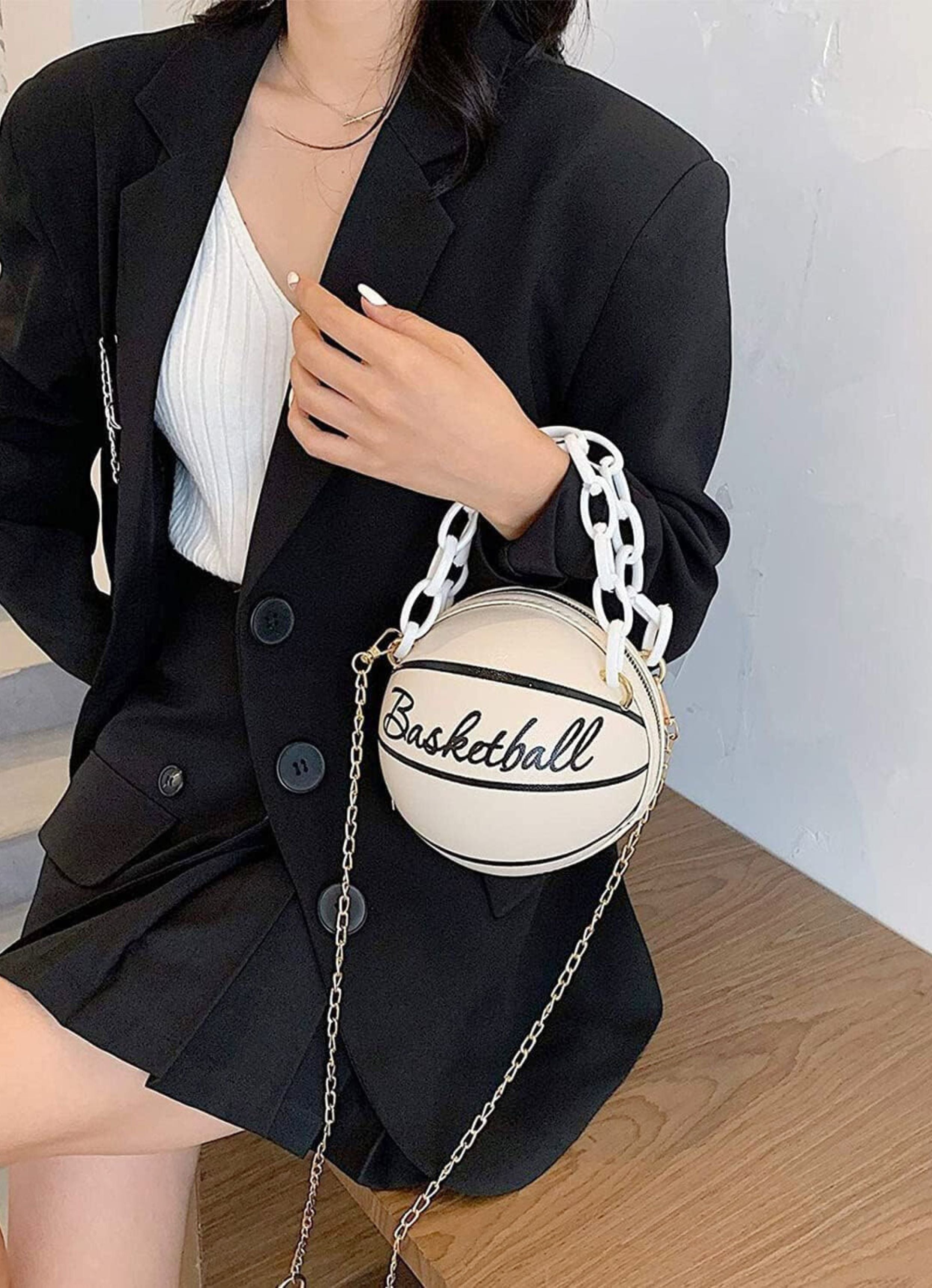 Basketball White Bag