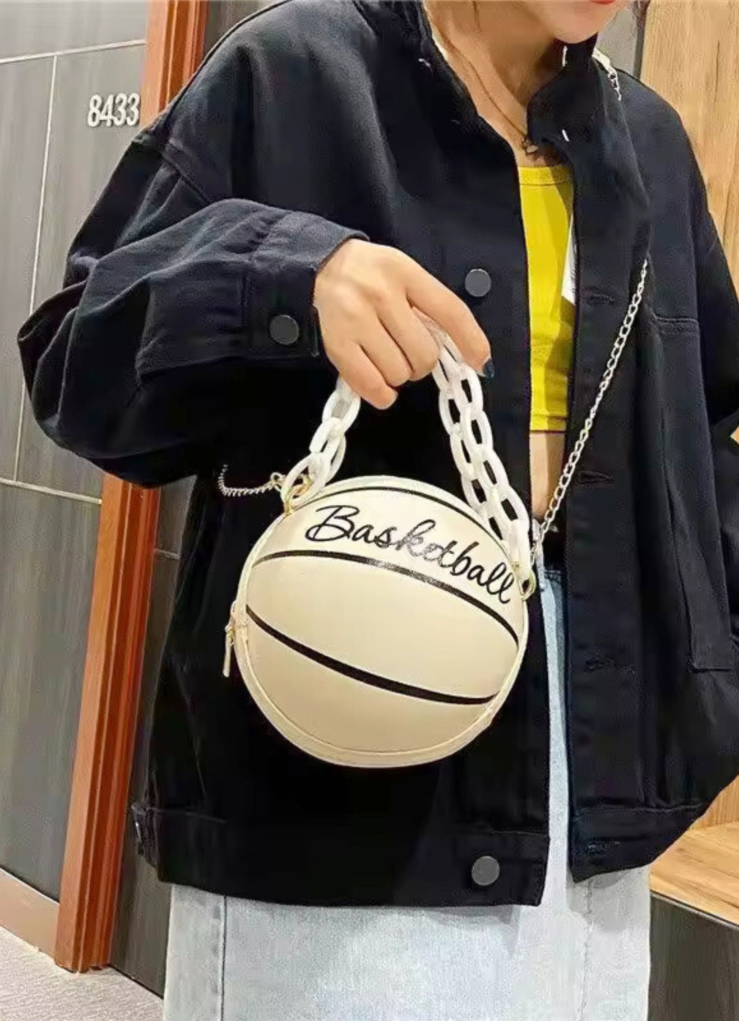 Basketball White Bag