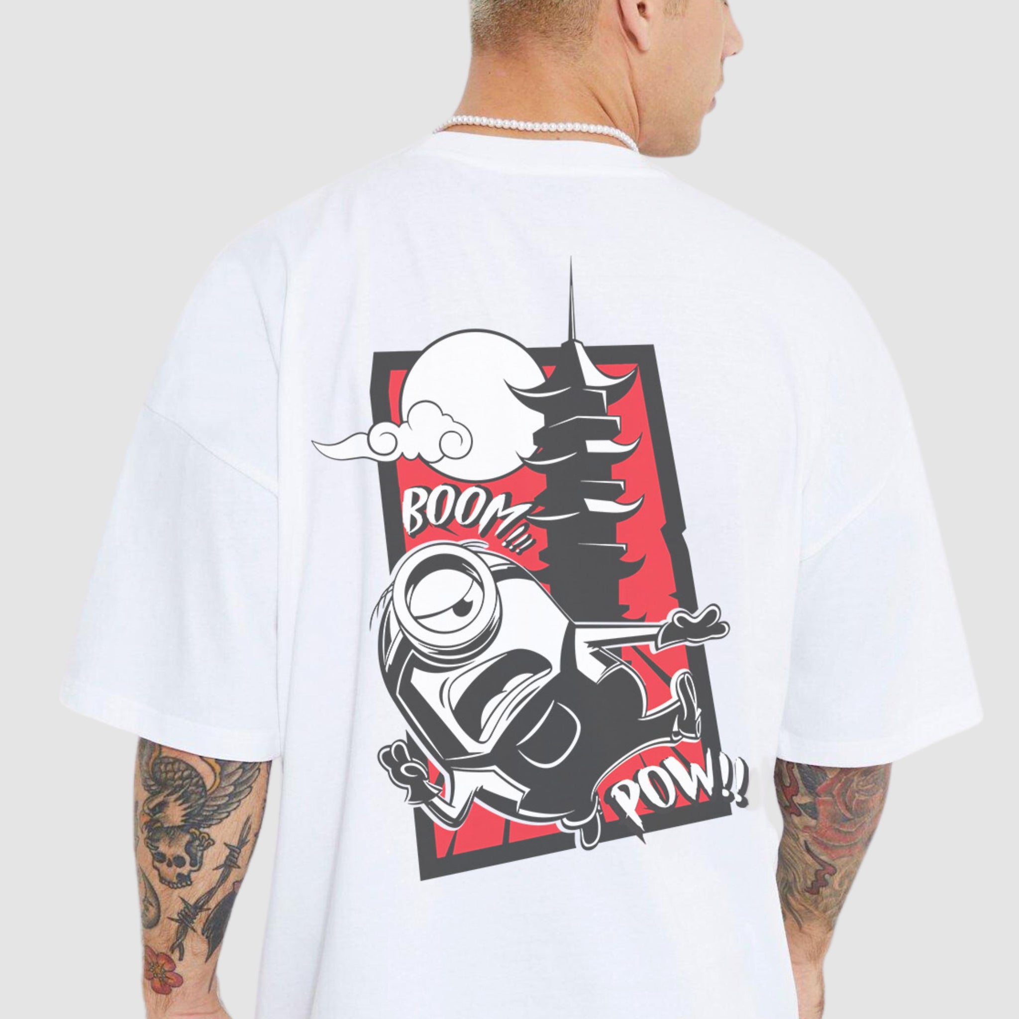 Minion Temple Fight F&B Oversized Unisex T-shirt