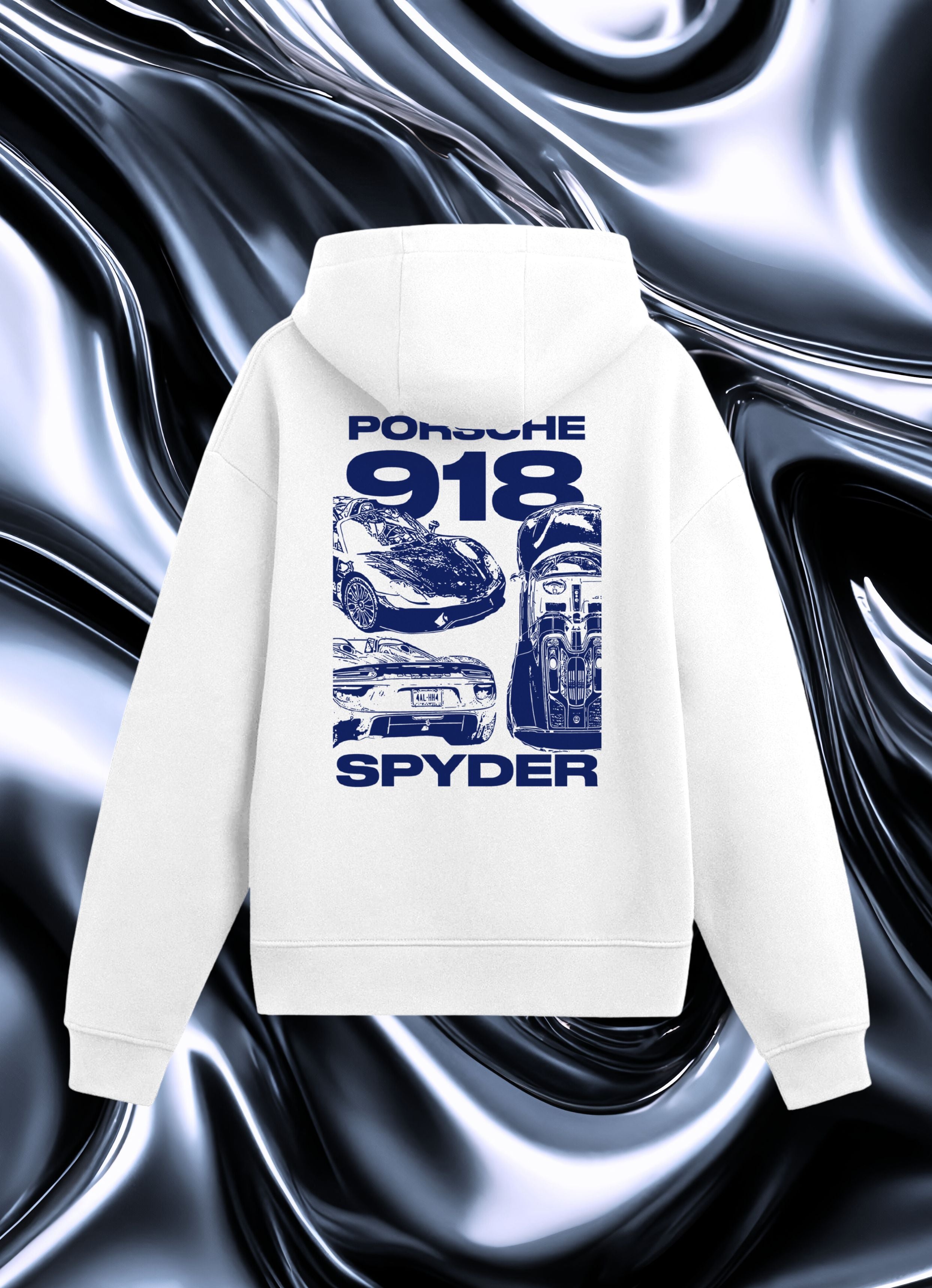 Porsche Spyder F&B White Hoodie