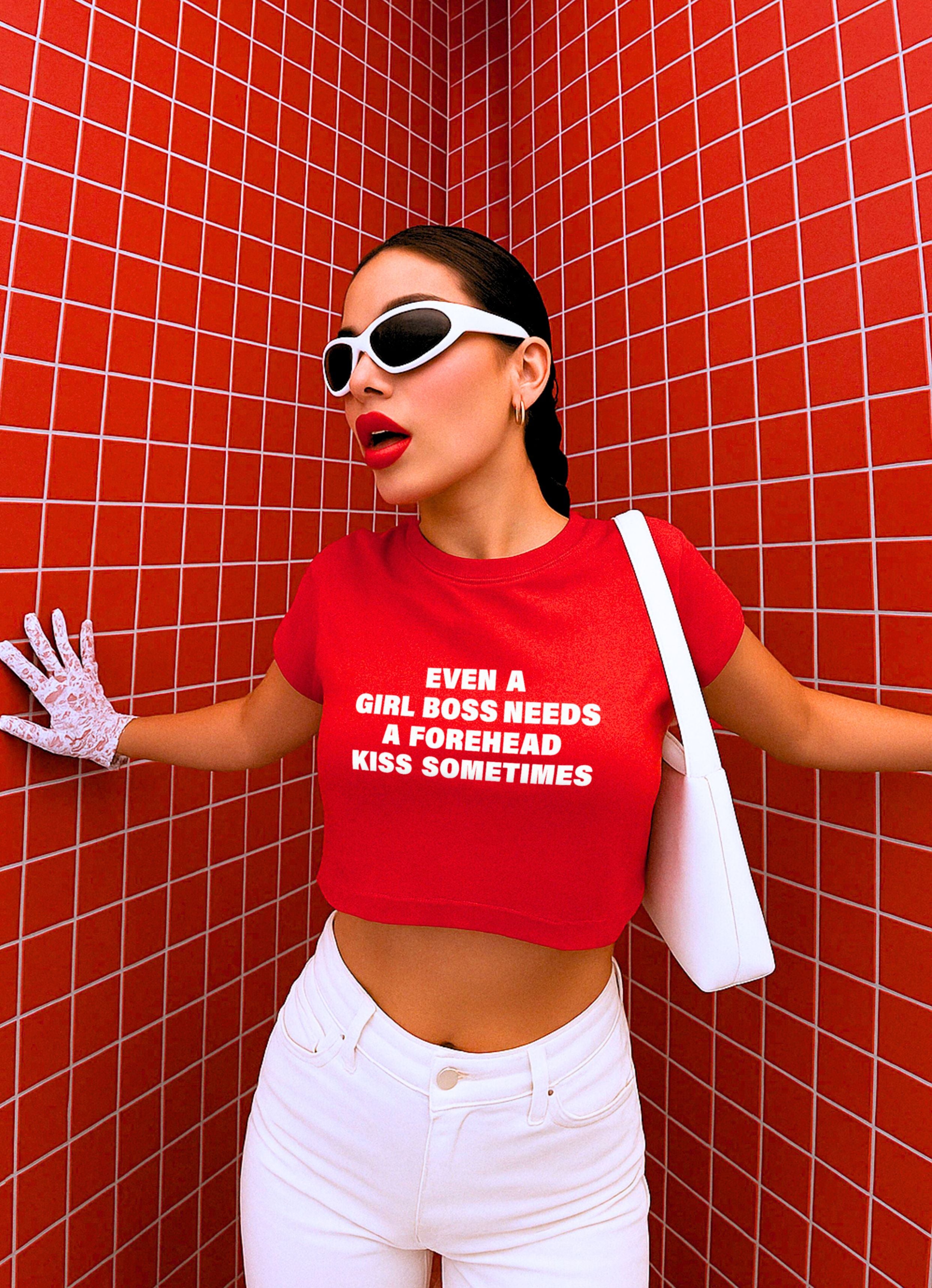 Even A Girl Boss Crop Top