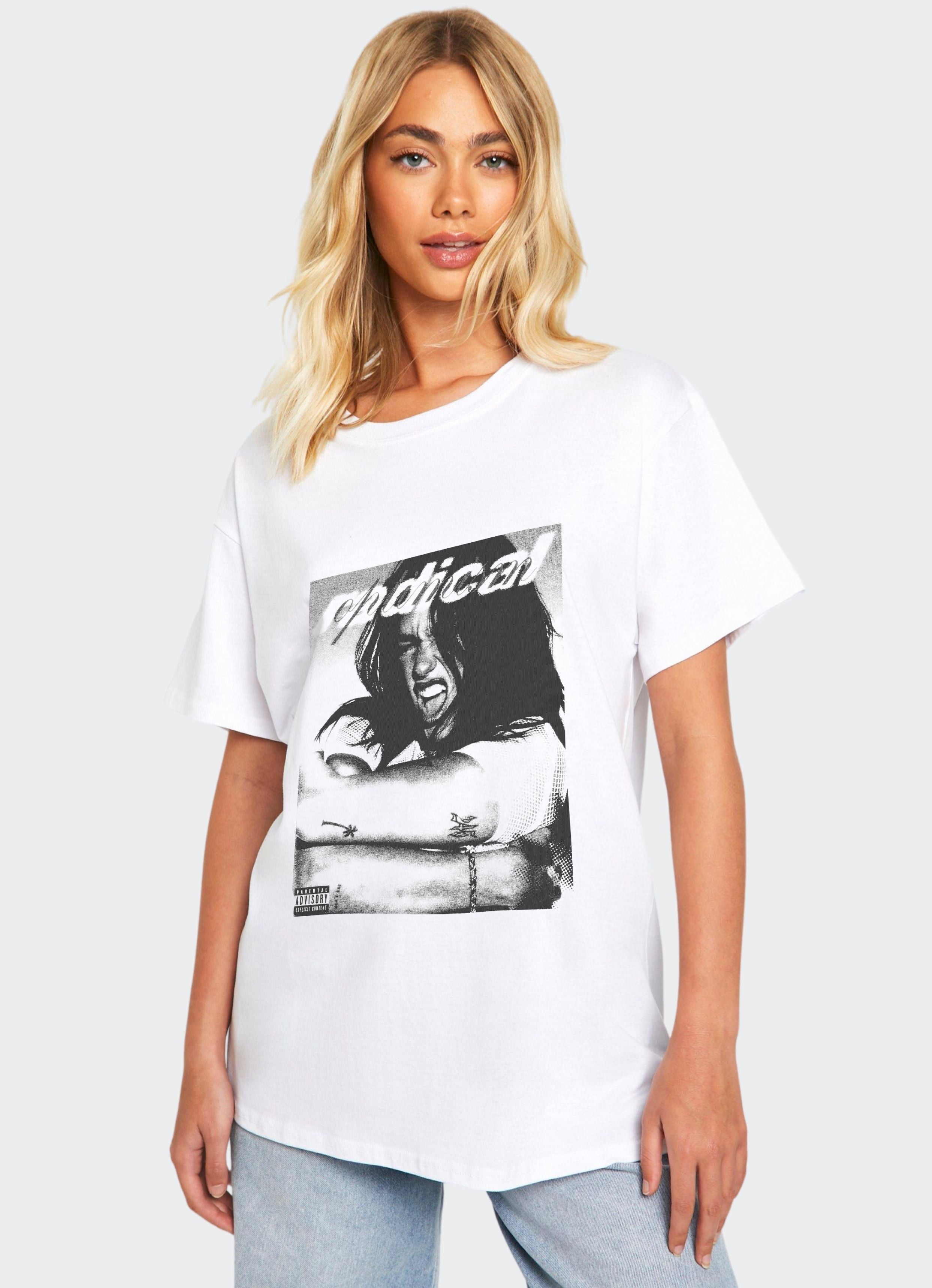 Radical Optimism B&W Oversized Tshirt