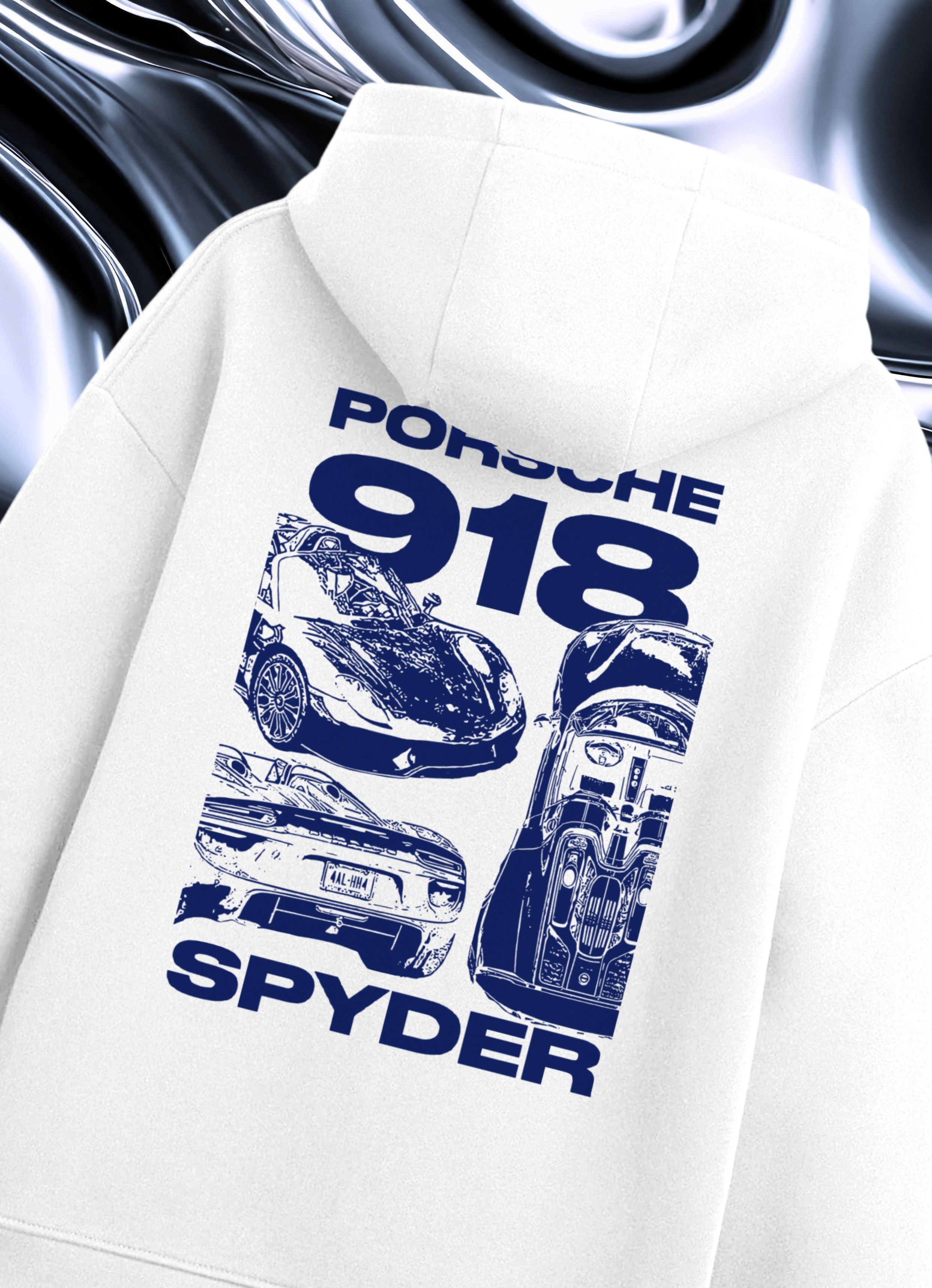 Porsche Spyder F&B White Hoodie