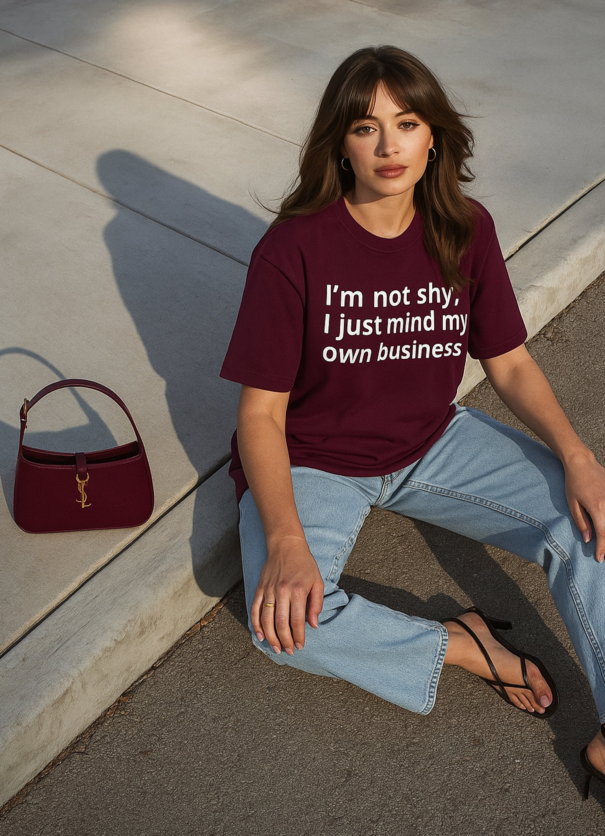 I'm not Shy Oversized Tshirt