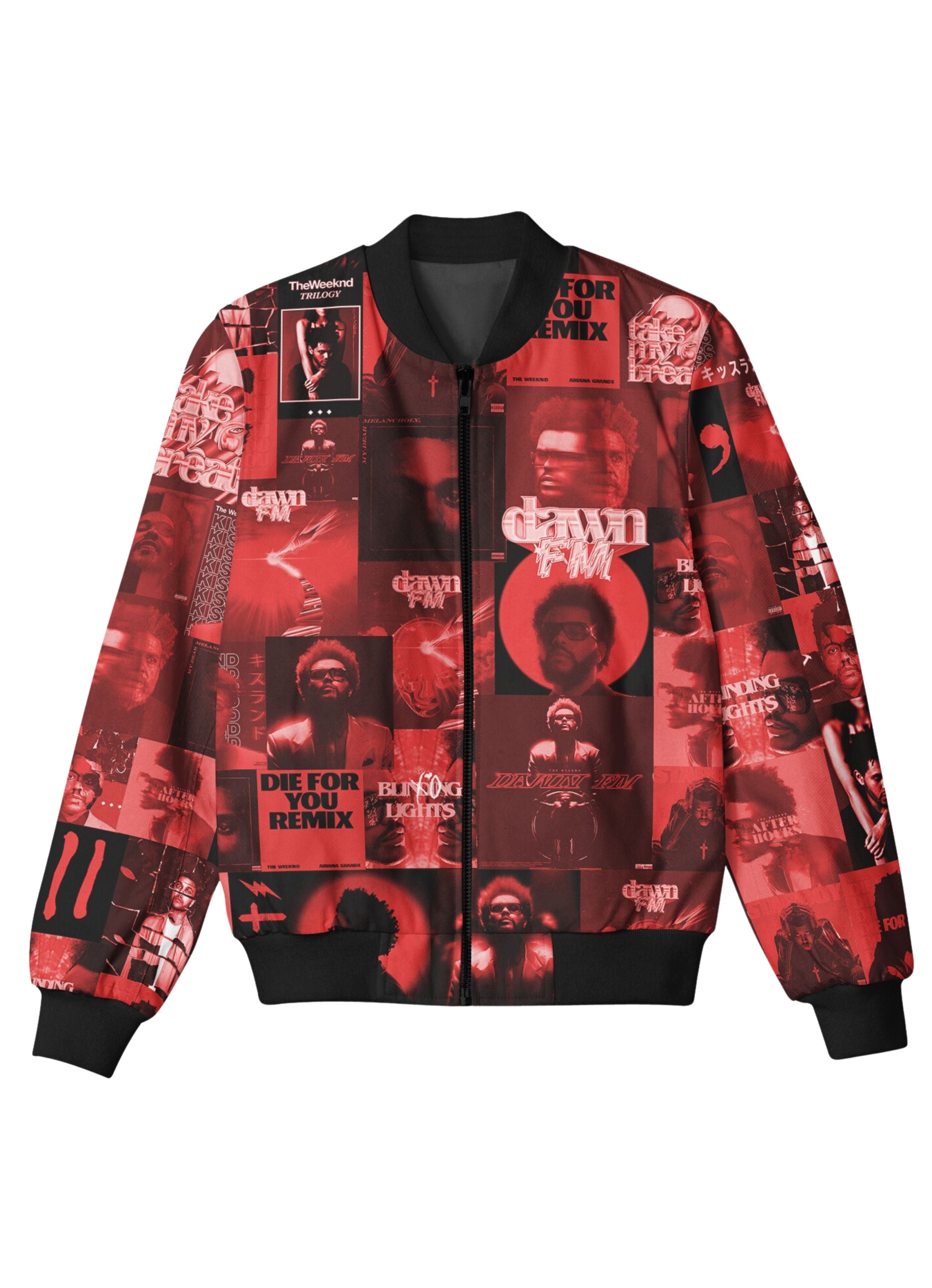 The Weeknd Red Bomber Jacket