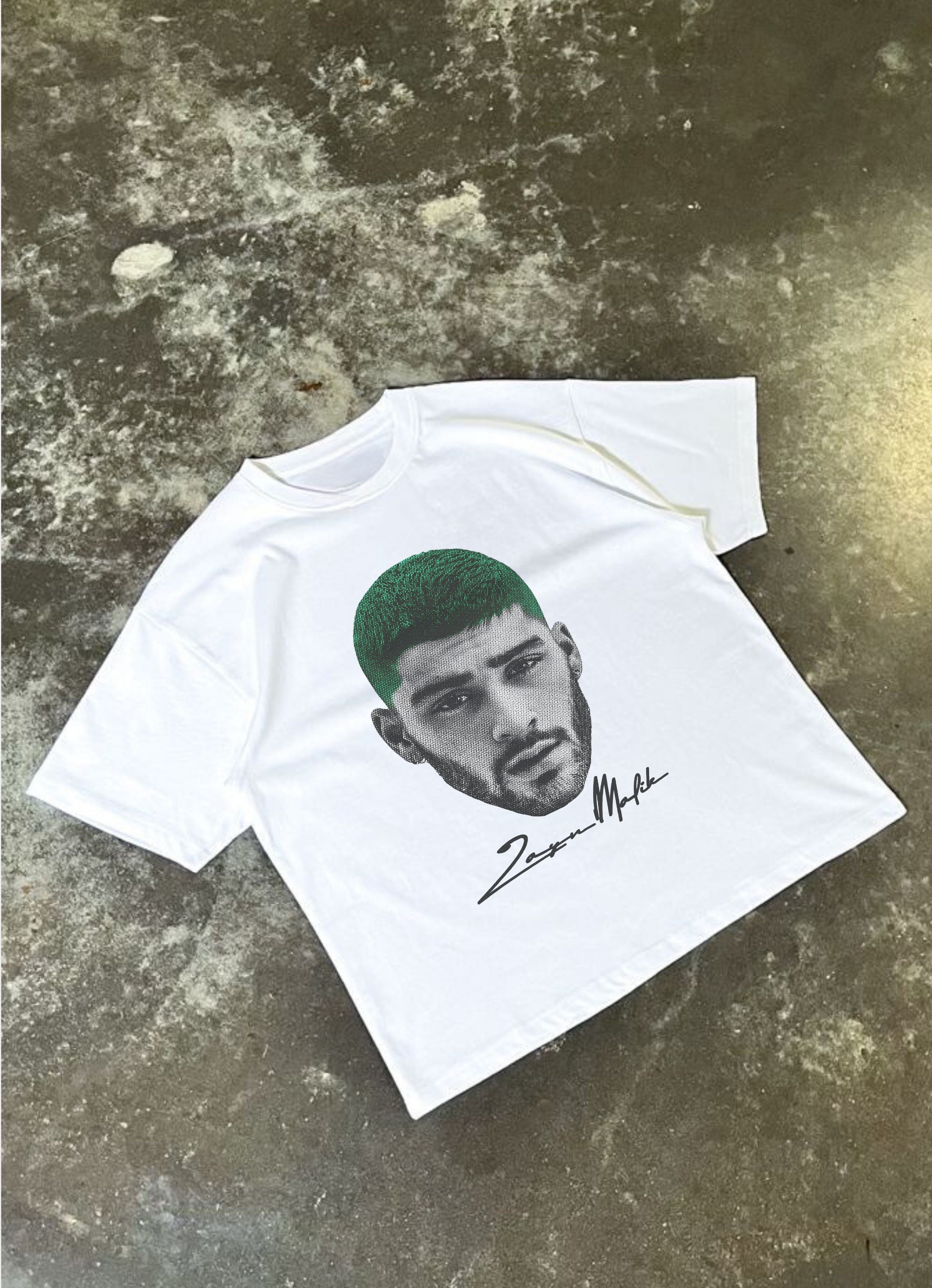 Zayn Thug White Oversized Tshirt