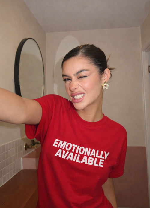 Emotionally Available Red Tshirt