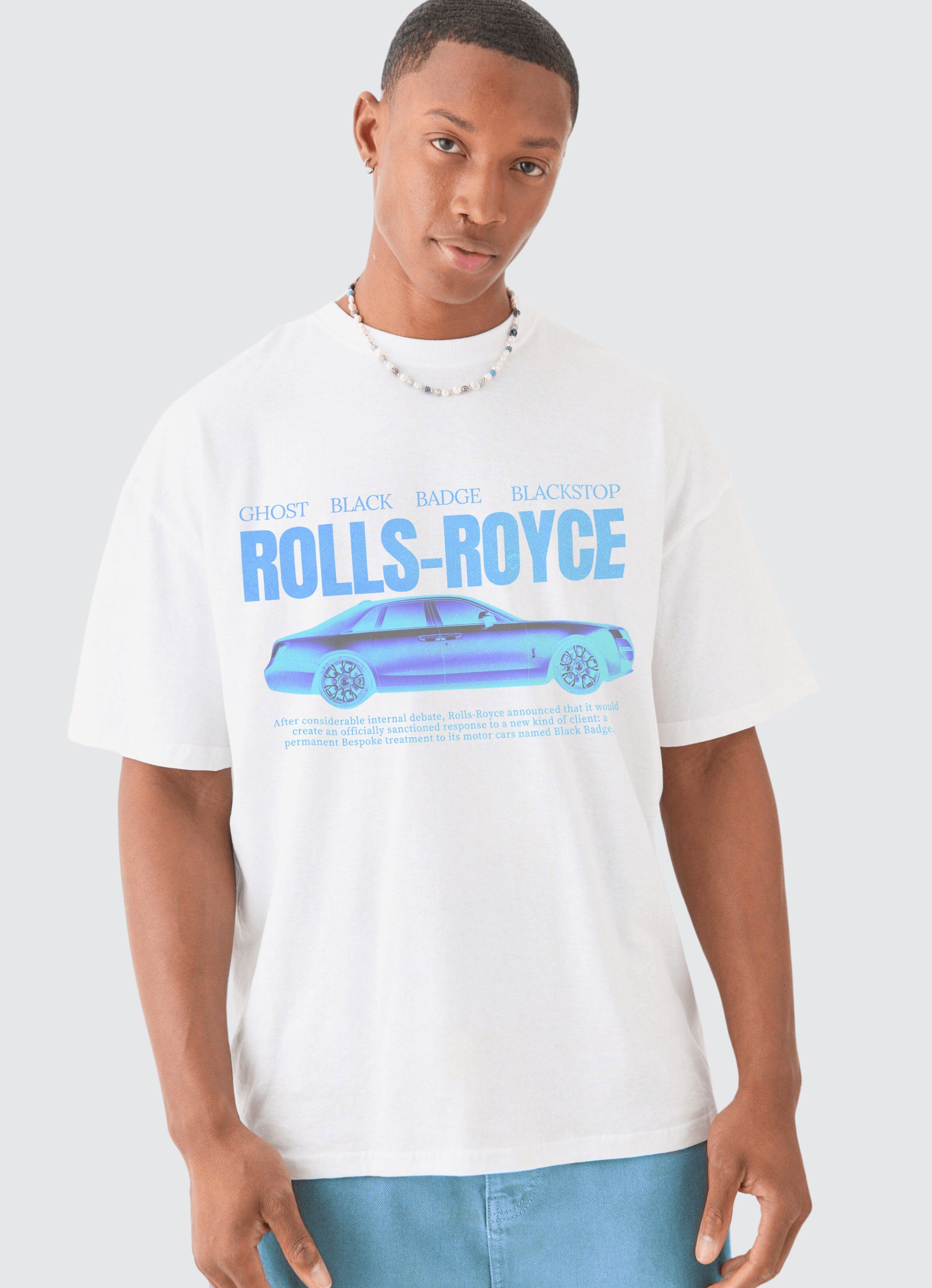 Rolls-Royce Ver 1 White Oversized T-shirt