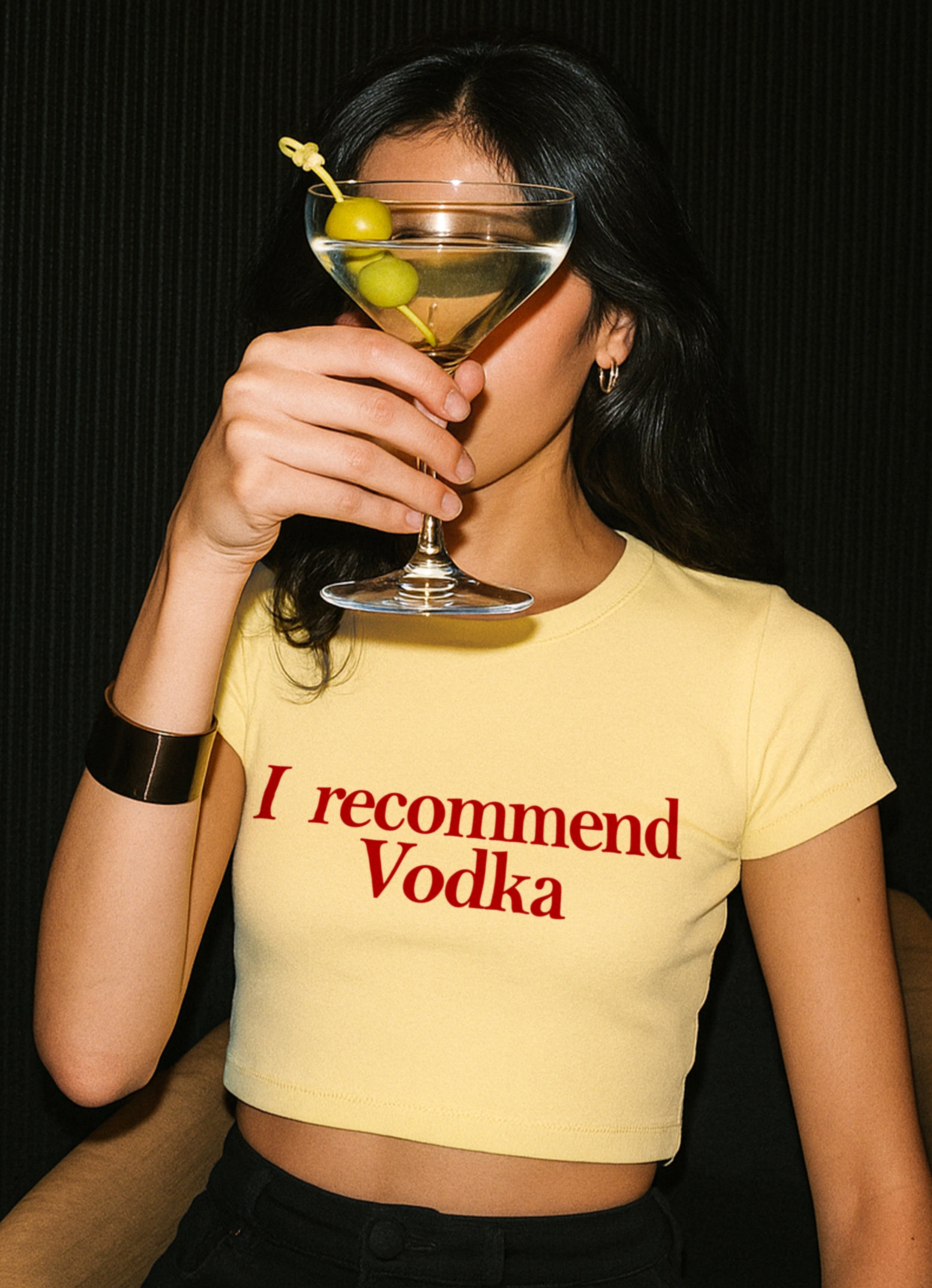 I Recommend Vodka Crop Top