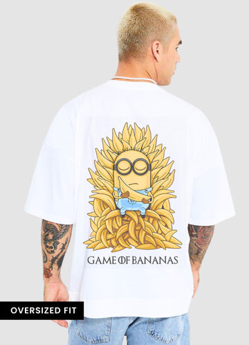 Minion Game of banana Oversized Unisex Back T-shirt