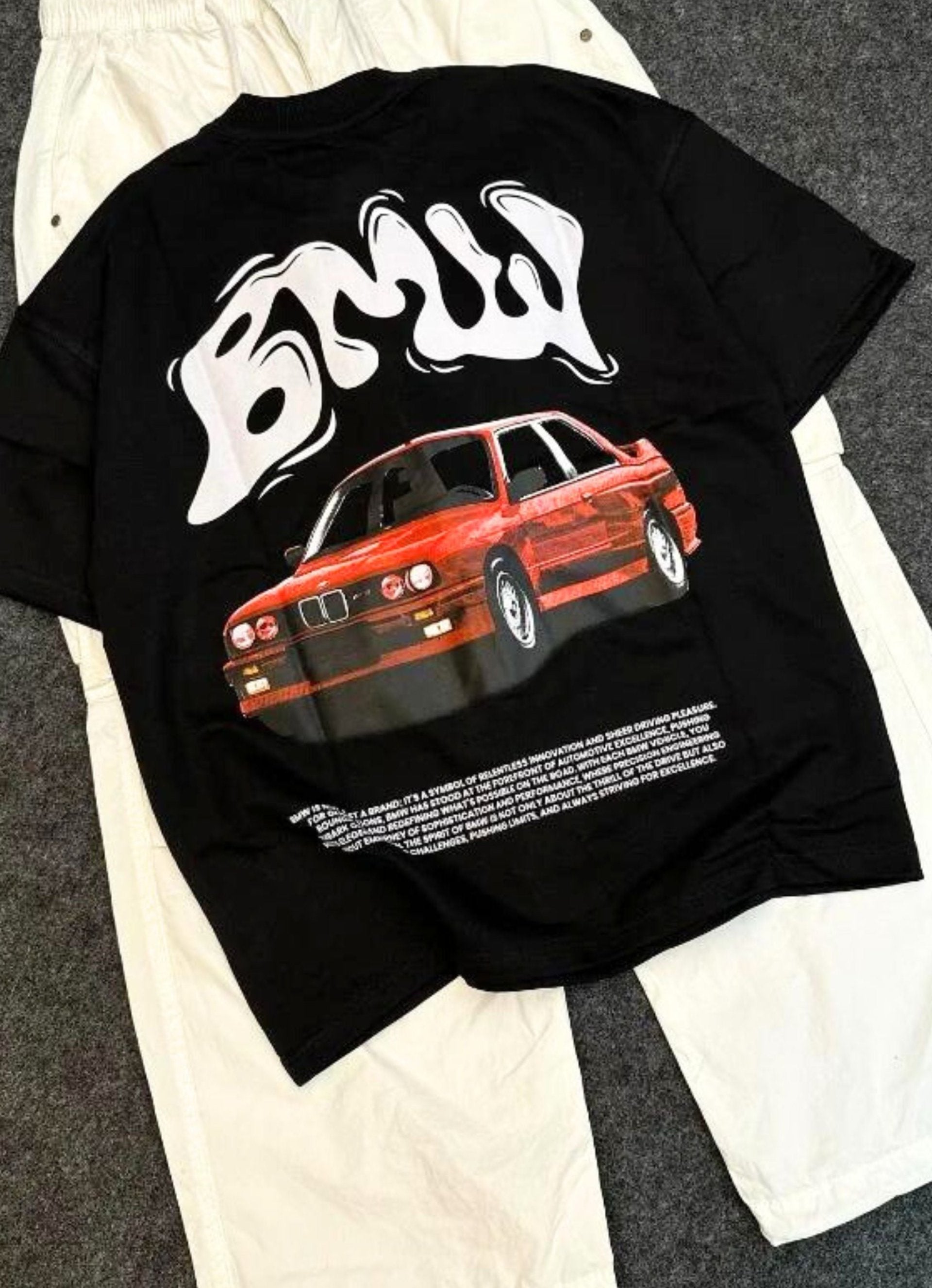 Bmw E30 Black Oversized Tshirt