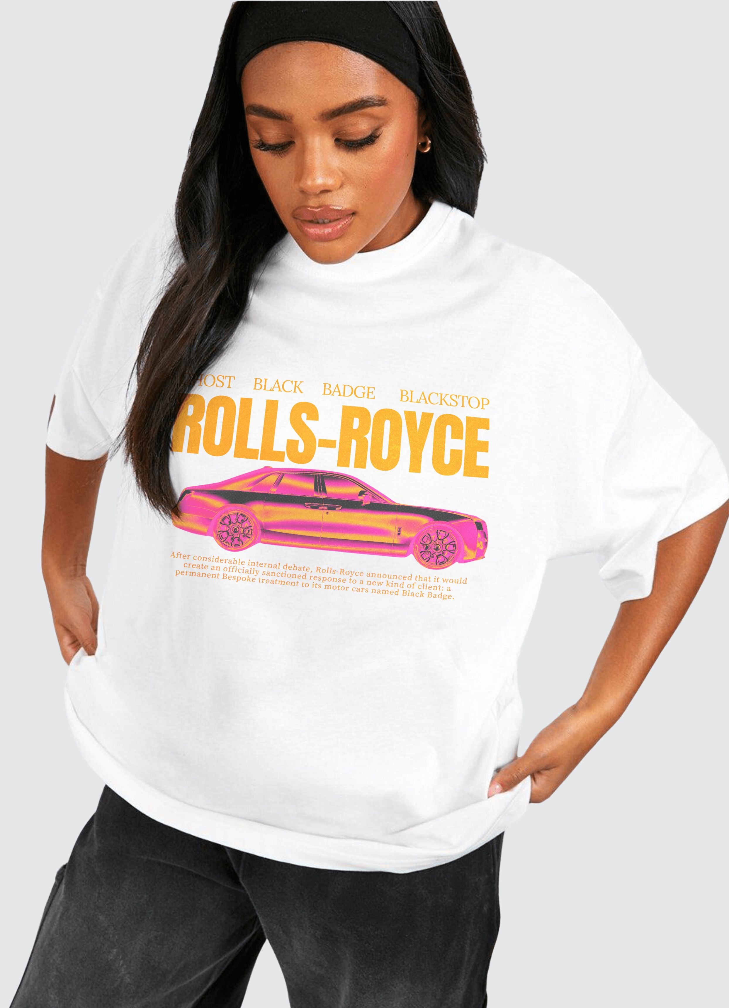 Rolls-Royce Ver 2 White Oversized T-shirt