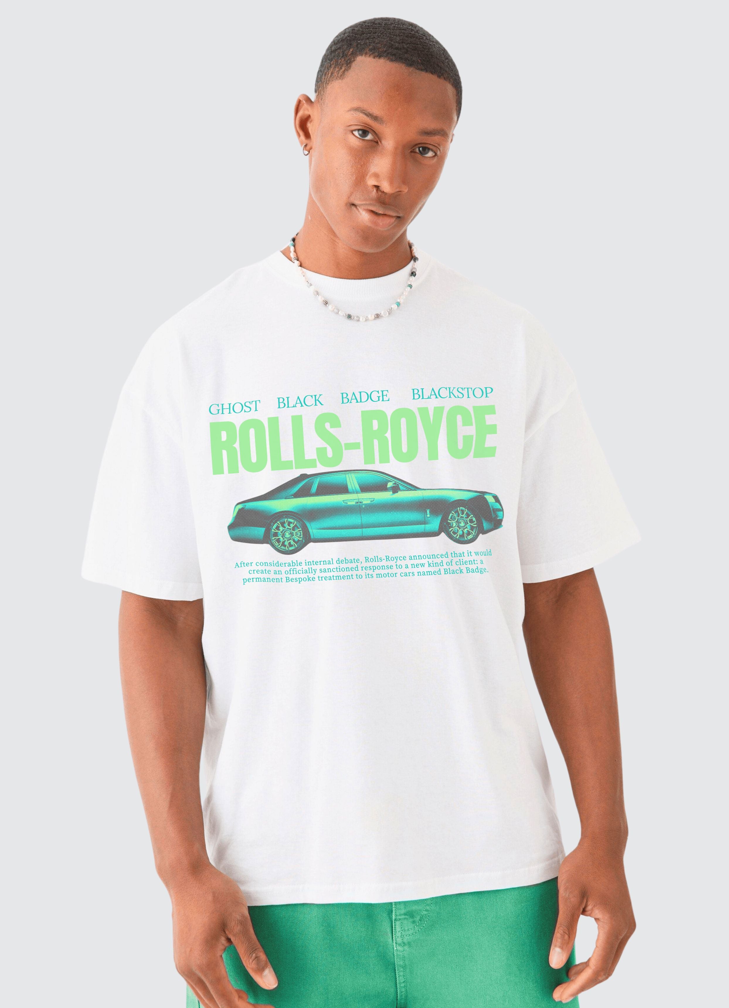 Rolls-Royce Ver 3 White Oversized T-shirt