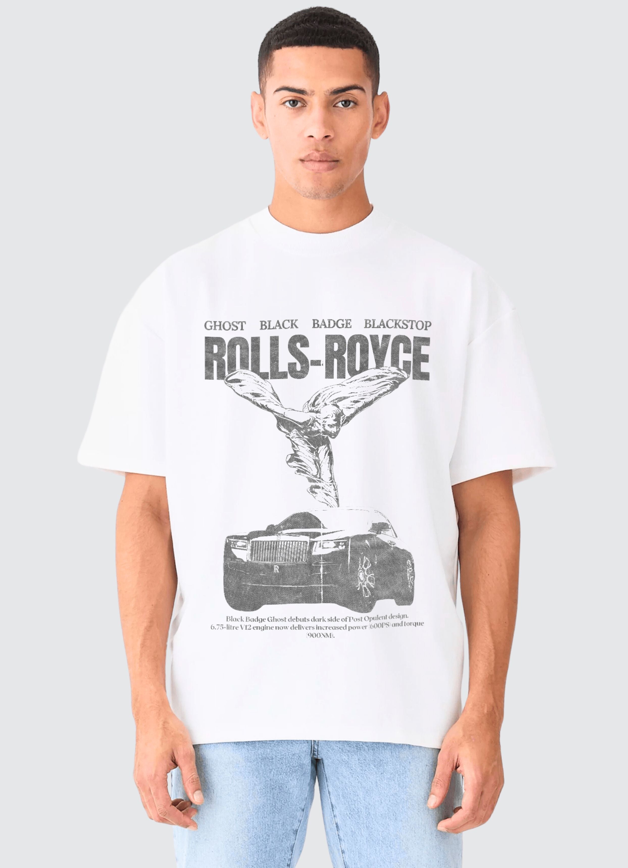 Rolls-Royce Angel White Oversized T-shirt