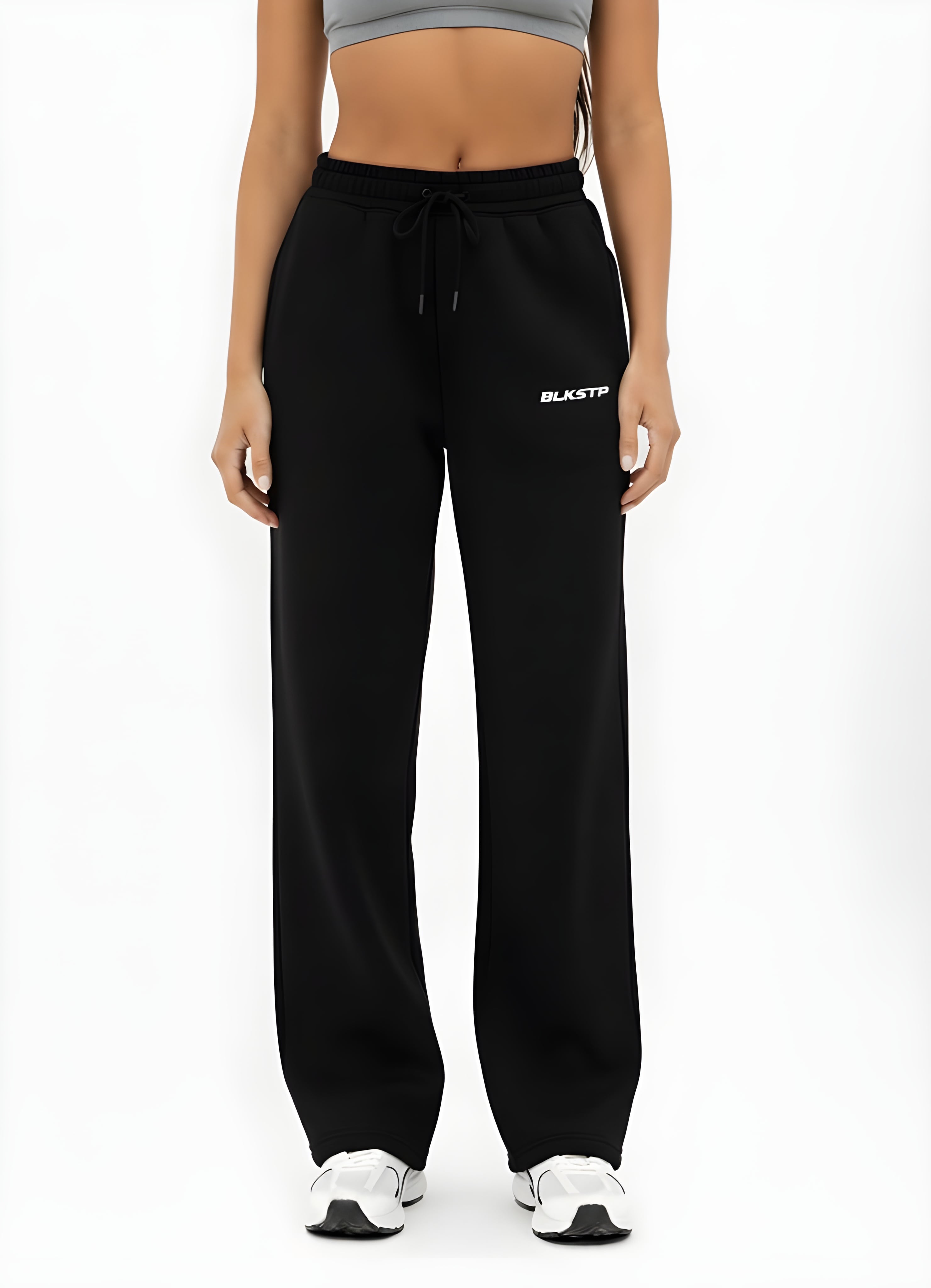 CLAN QUEEN Sweatpants Free size スウェット Black Wide Leg Sweatpant | Unisex