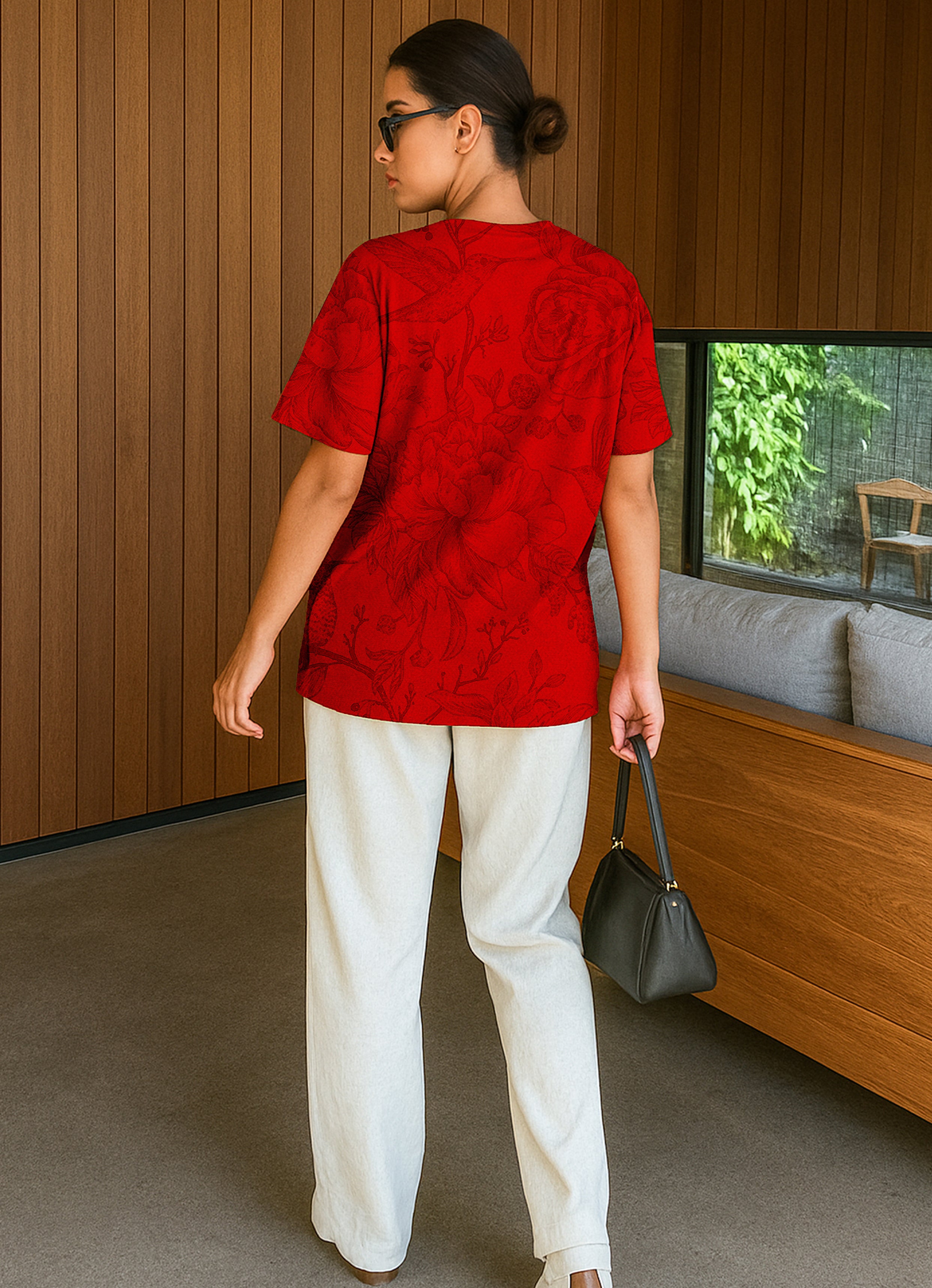 Lana Del Rey Red Oversized T-shirt