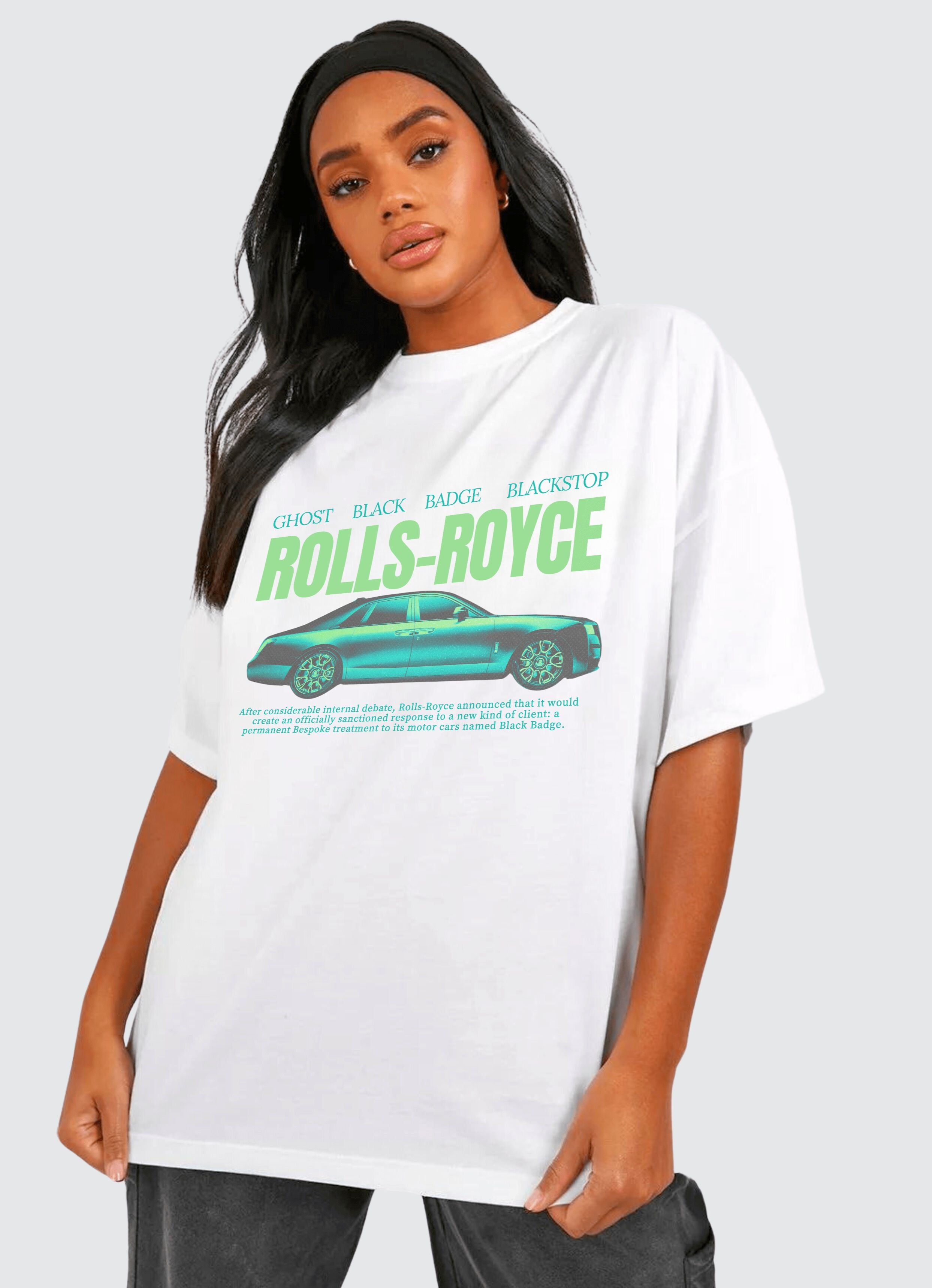 Rolls-Royce Ver 3 White Oversized T-shirt