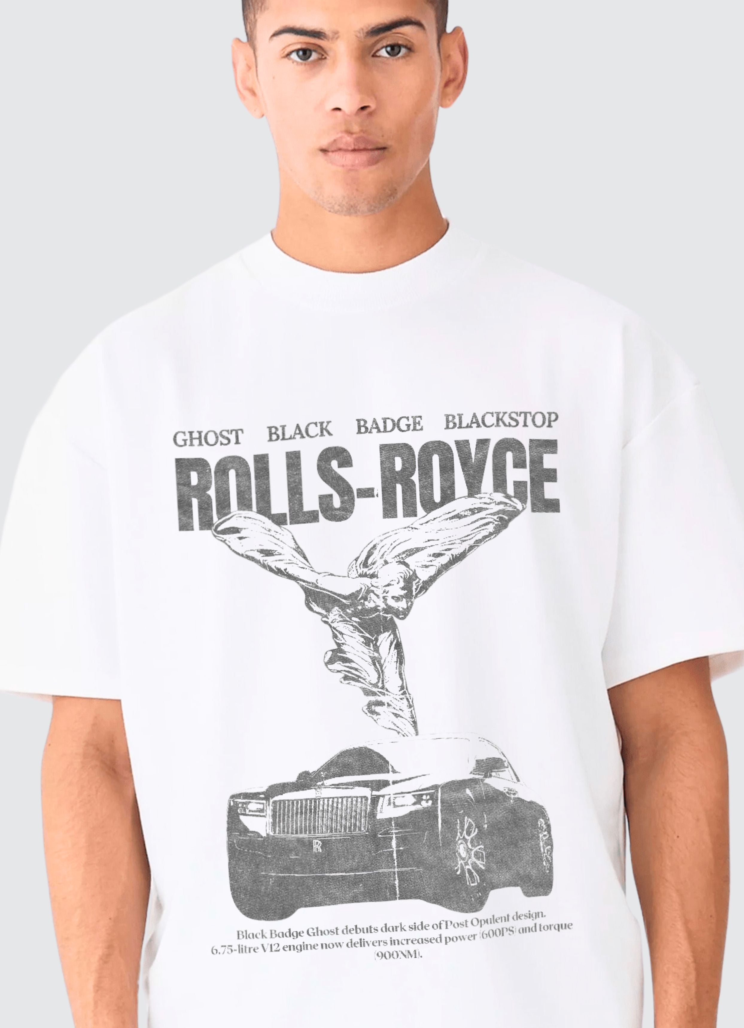 Rolls-Royce Angel White Oversized T-shirt