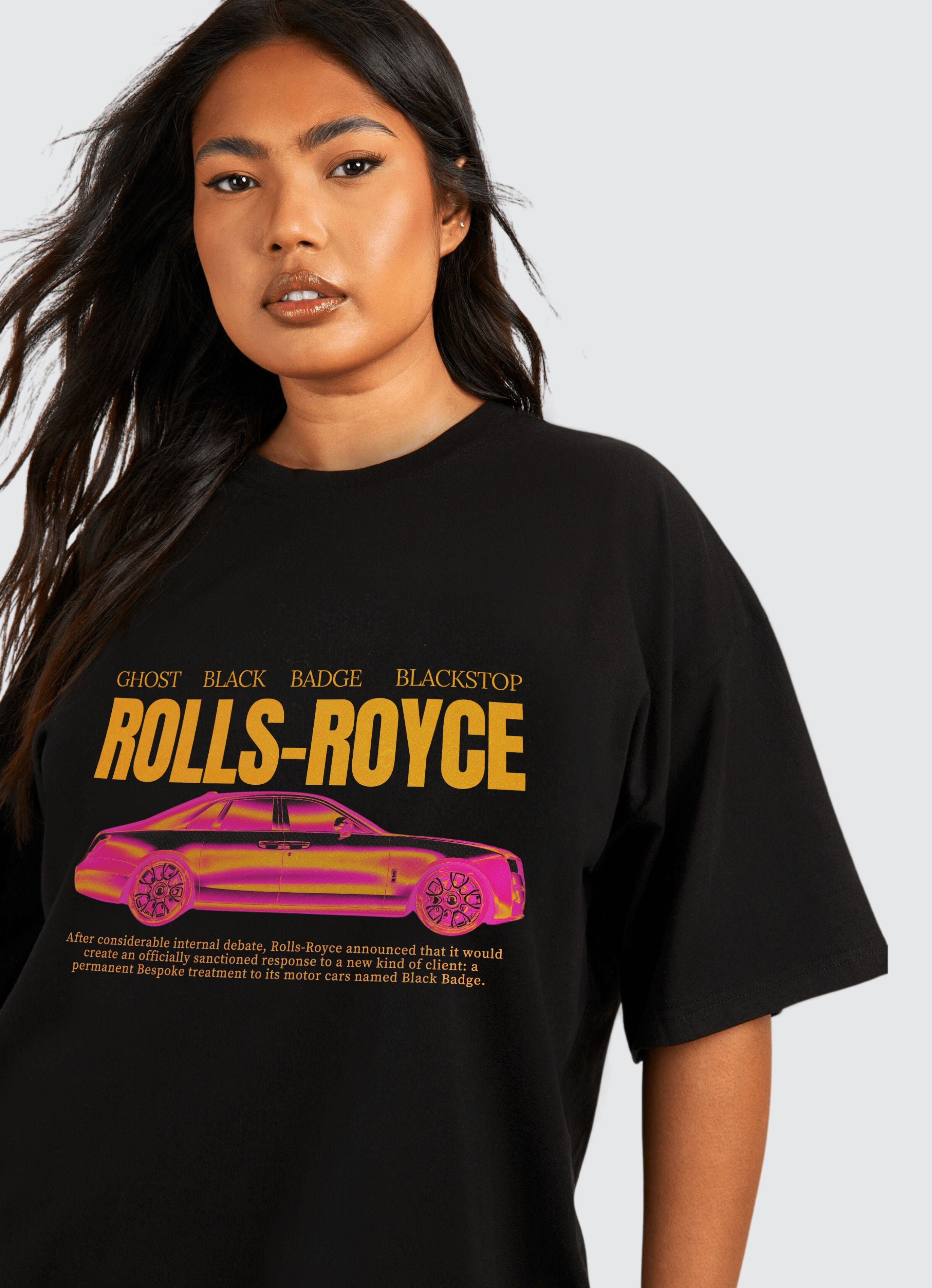 Rolls-Royce Ver 2 Black Oversized T-shirt