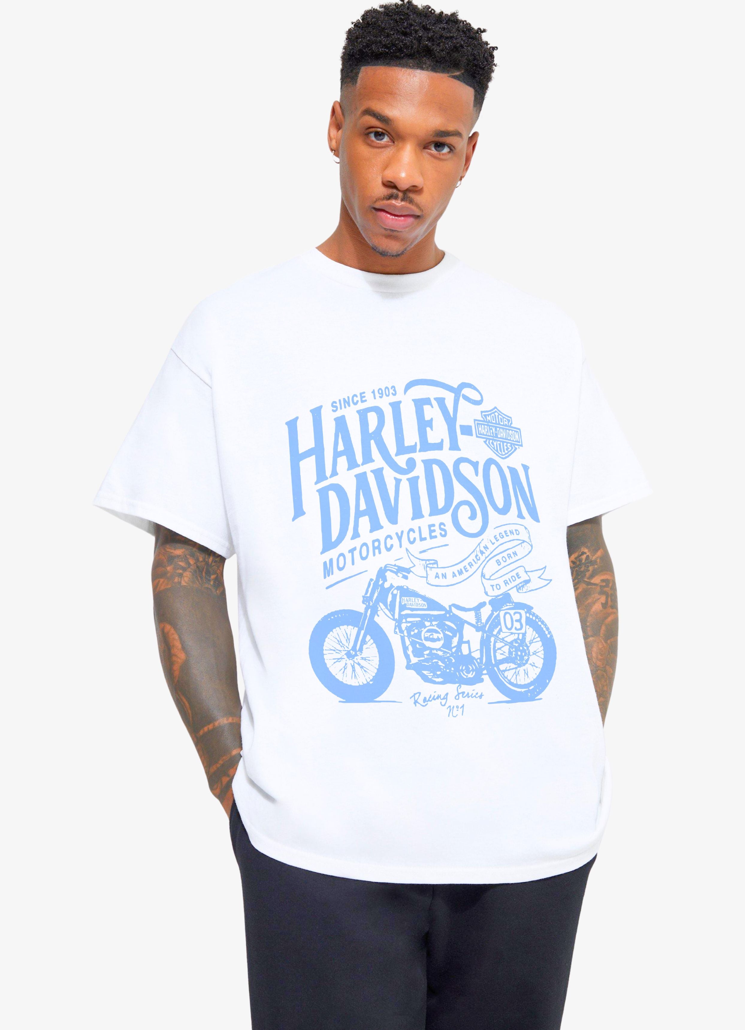 Harley 1903 White Oversized Tshirt