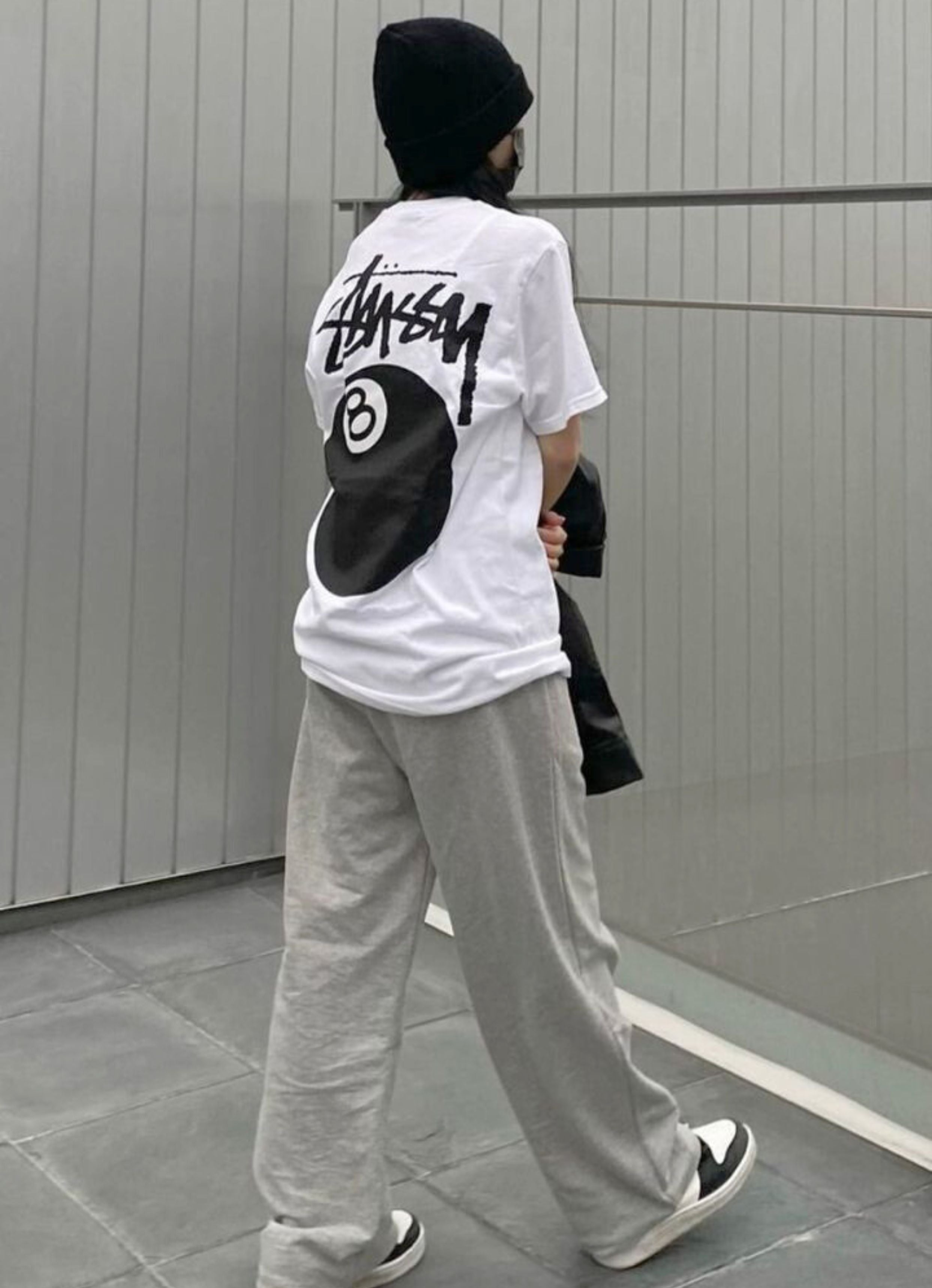 8 Ball White Oversized Tshirt