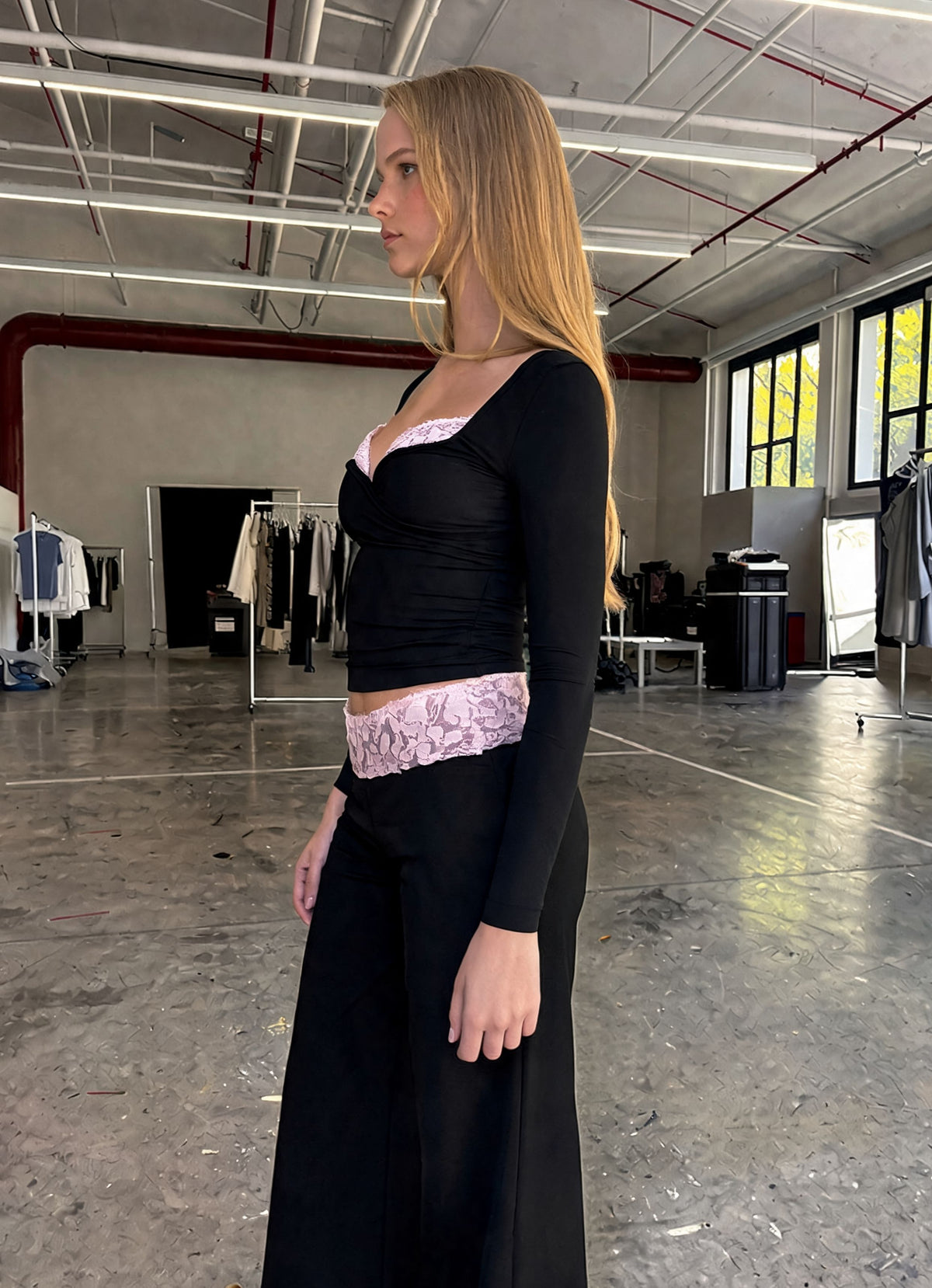 Black Rose Lace Top