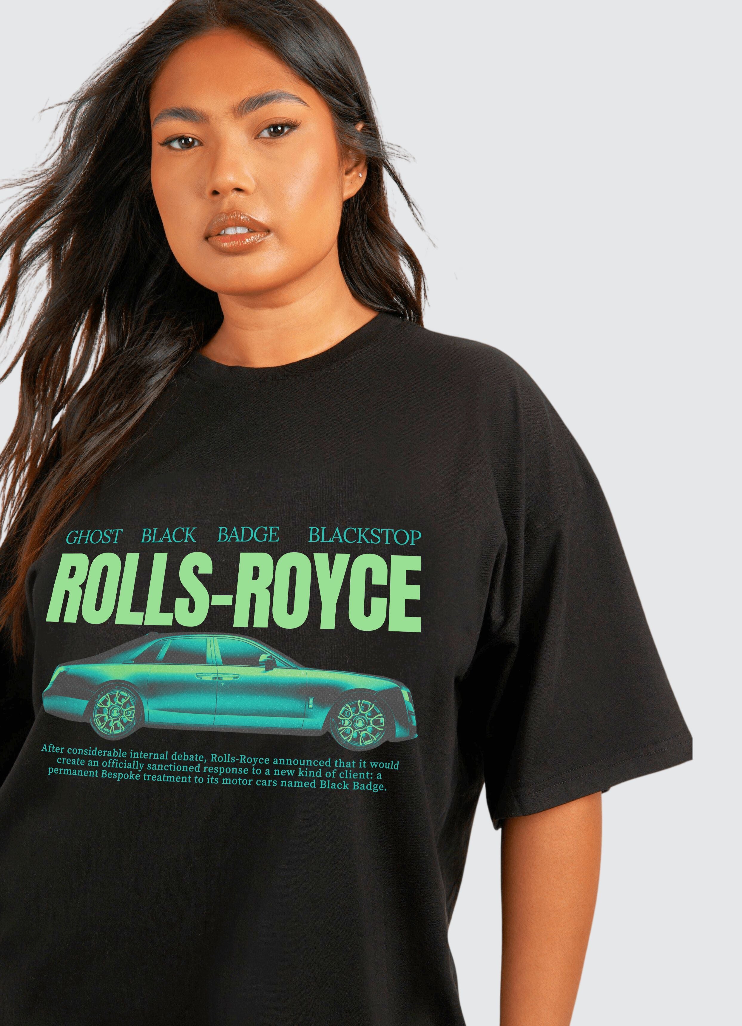 Rolls-Royce Ver 3 Black Oversized T-shirt