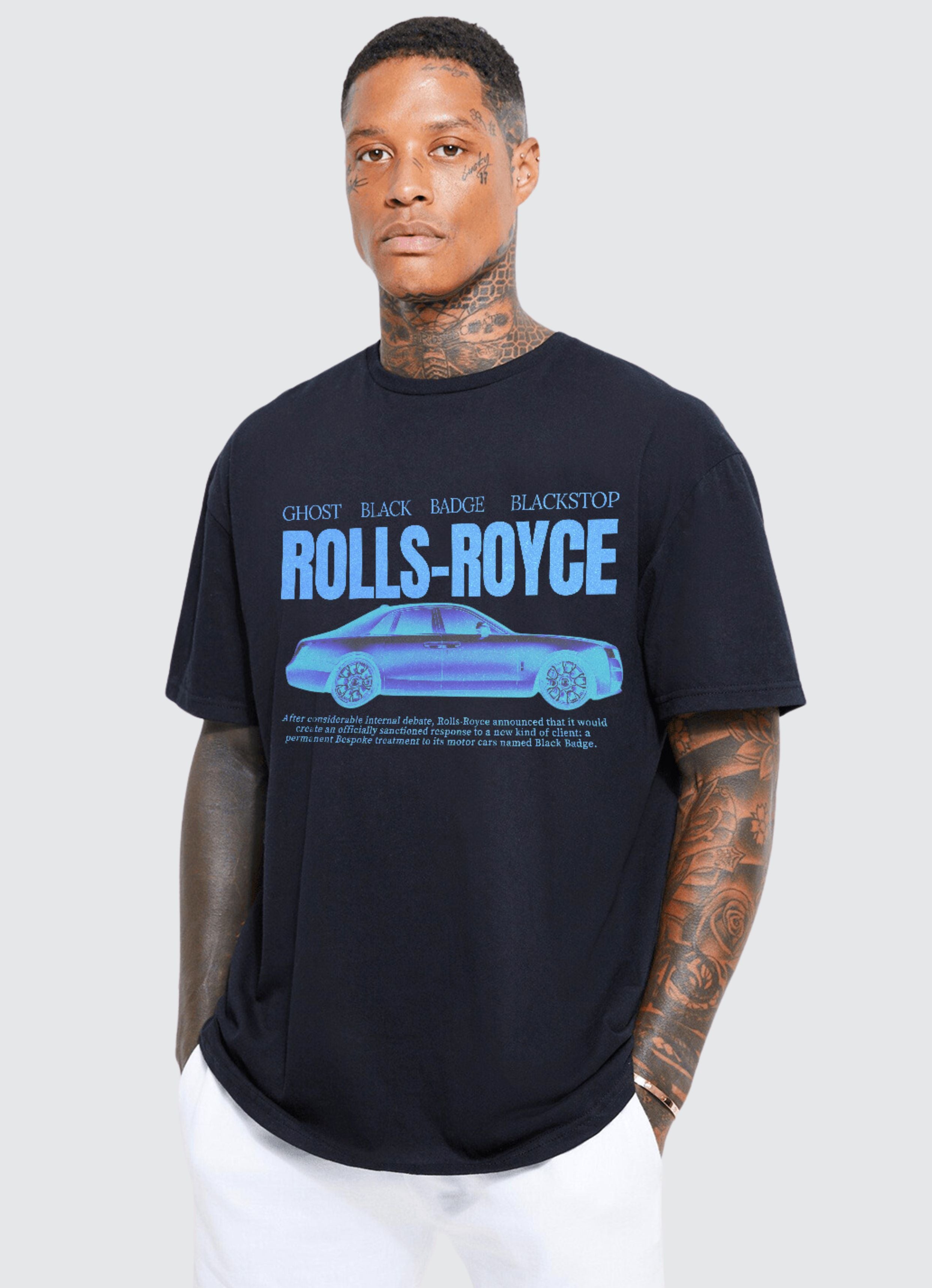 Rolls-Royce Ver 1 Black Oversized T-shirt