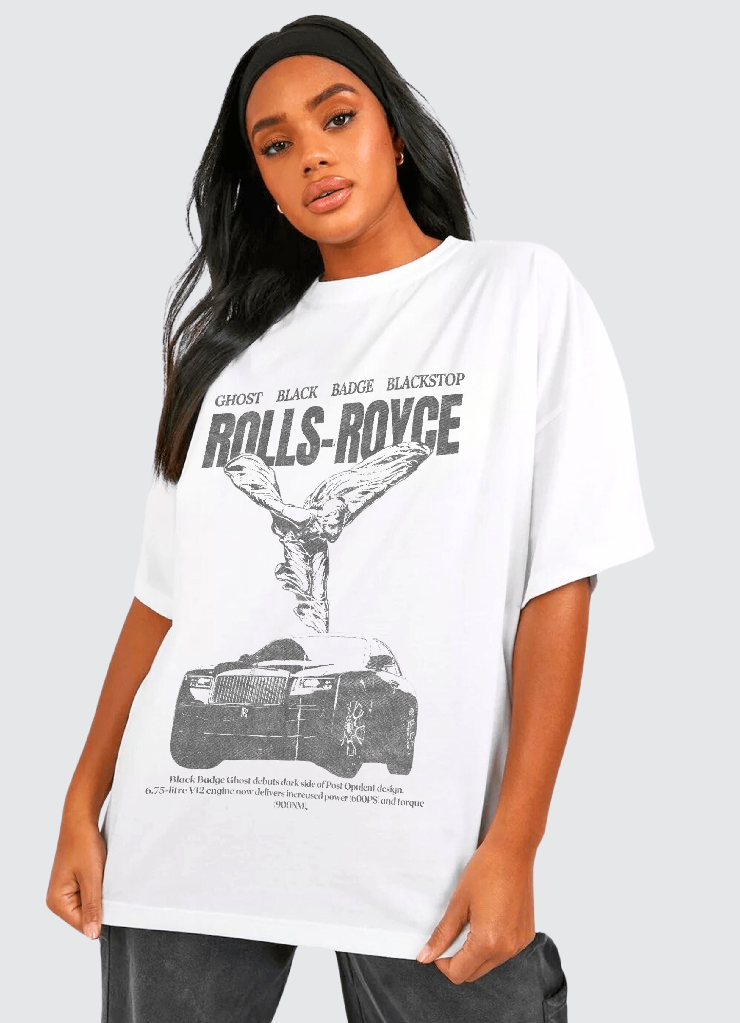 Rolls-Royce Angel White Oversized T-shirt