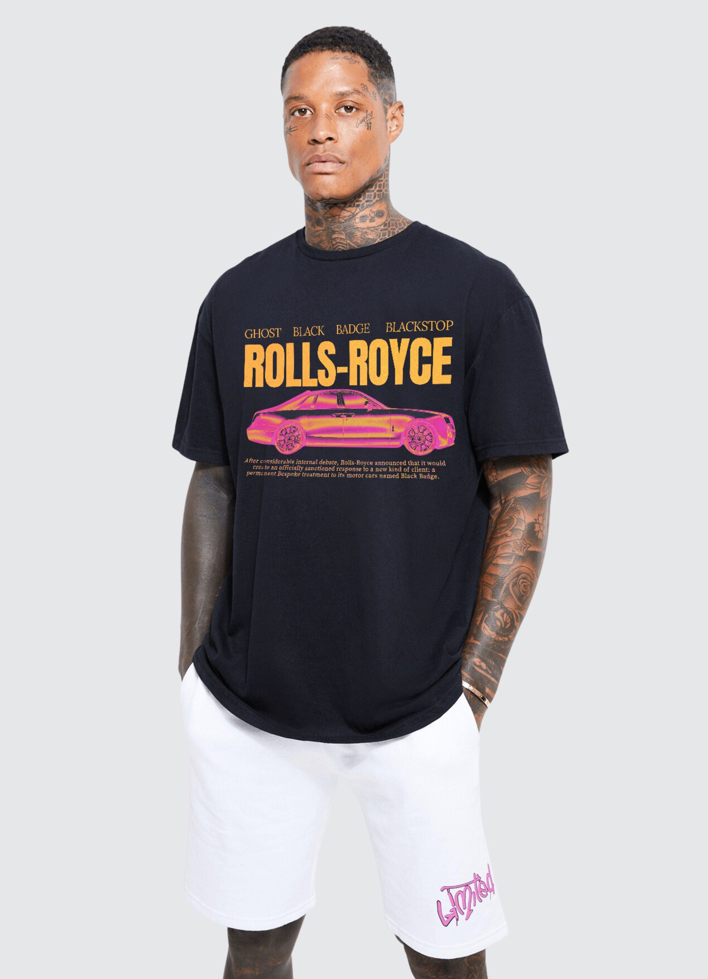 Rolls-Royce Ver 2 Black Oversized T-shirt