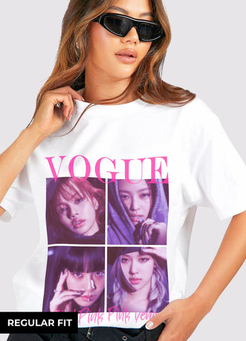 Blackpink Vogue Pink Venom Tshirt