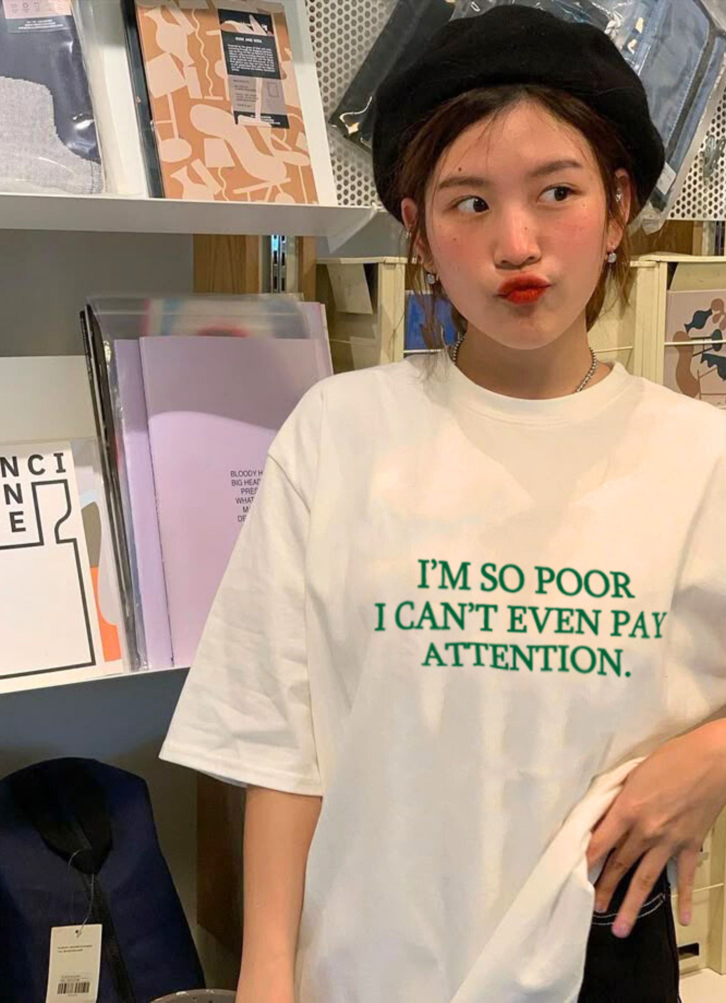 I'm So Poor I Can't Even...G Oversized T-shirt