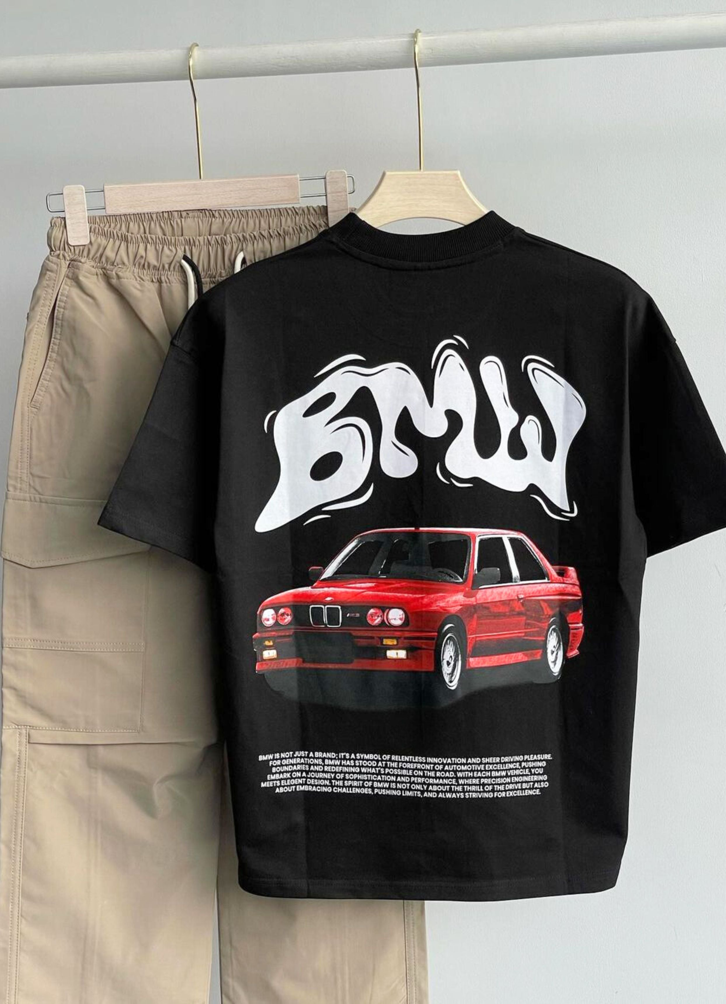 Bmw E30 Black Oversized Tshirt