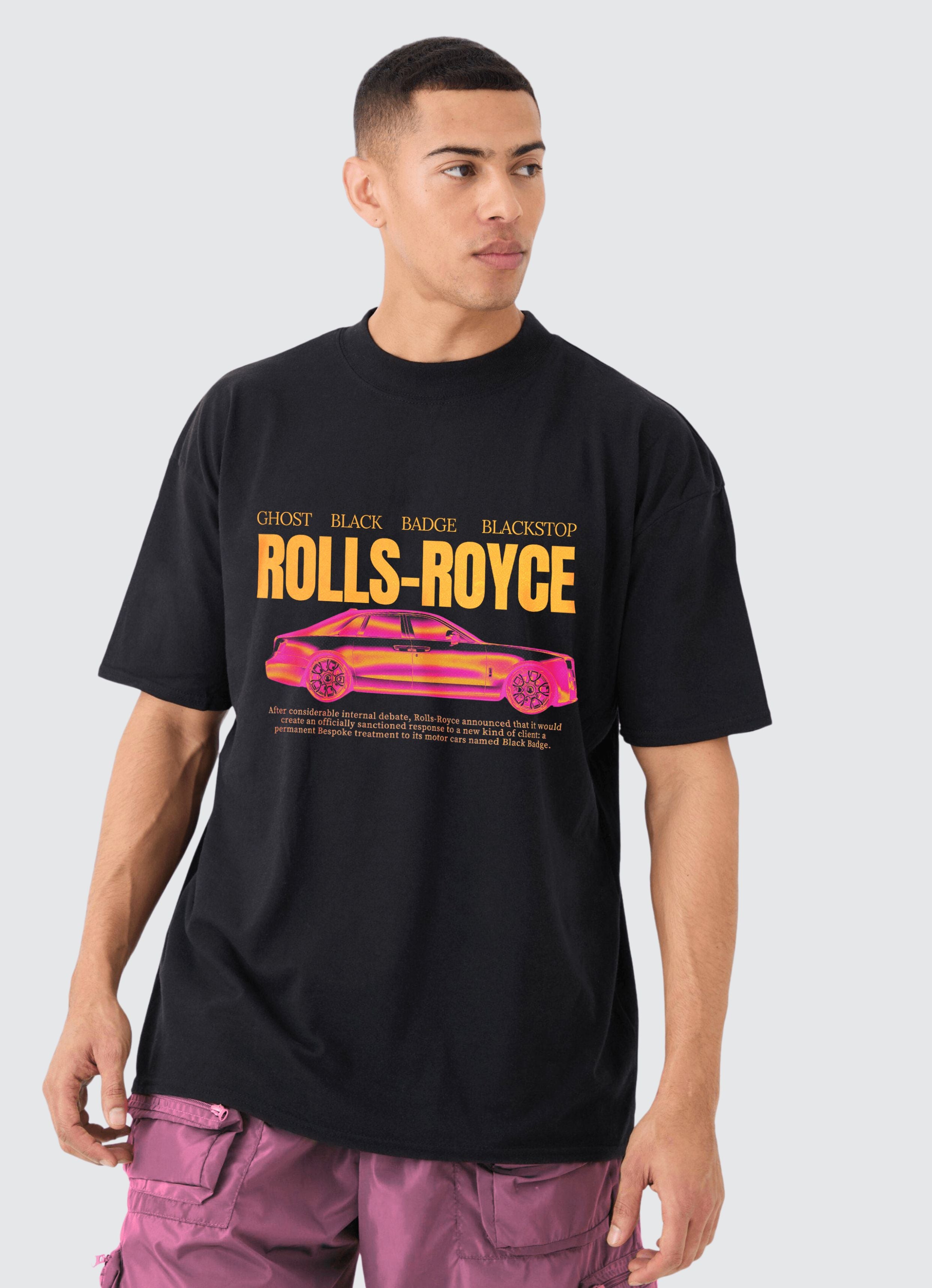 Rolls-Royce Ver 2 Black Oversized T-shirt