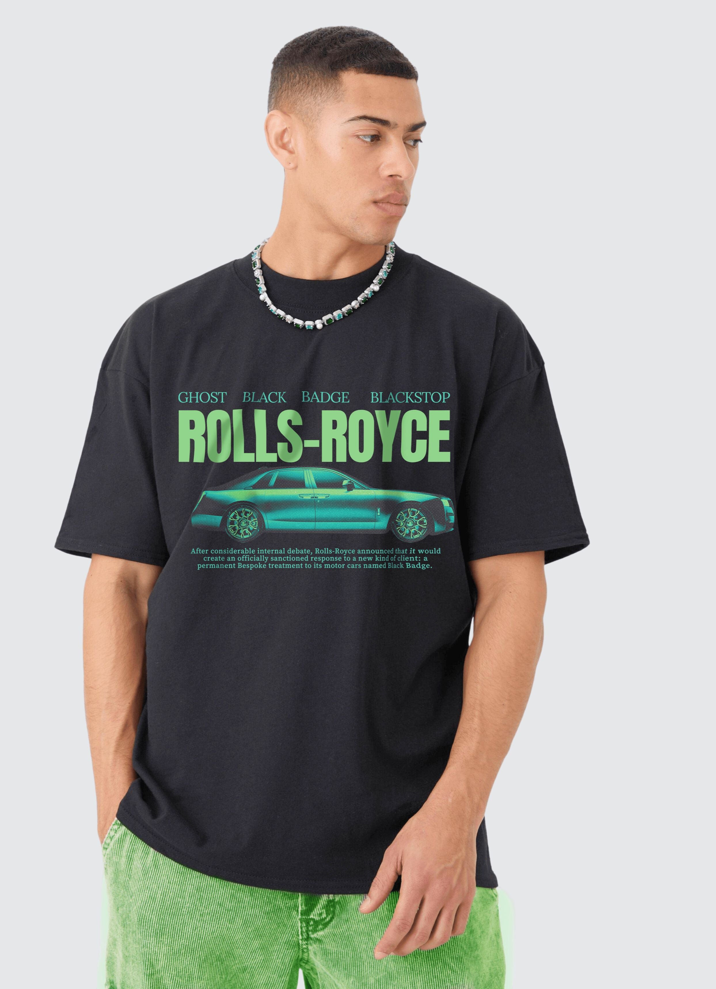 Rolls-Royce Ver 3 Black Oversized T-shirt