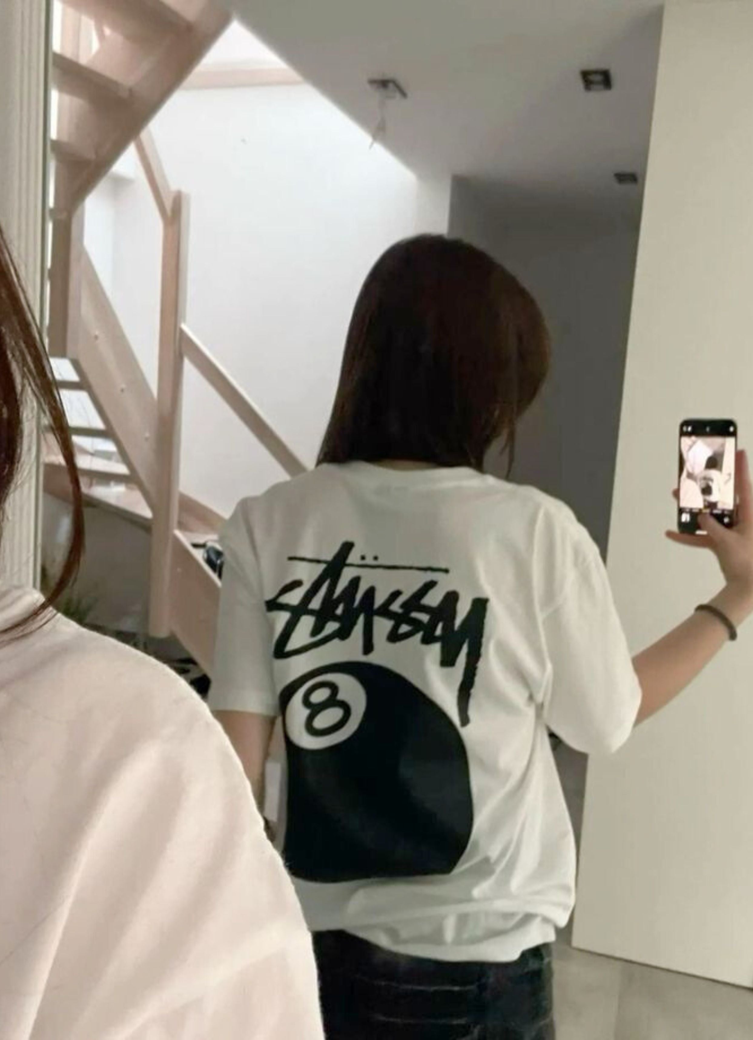 8 Ball White Oversized Tshirt