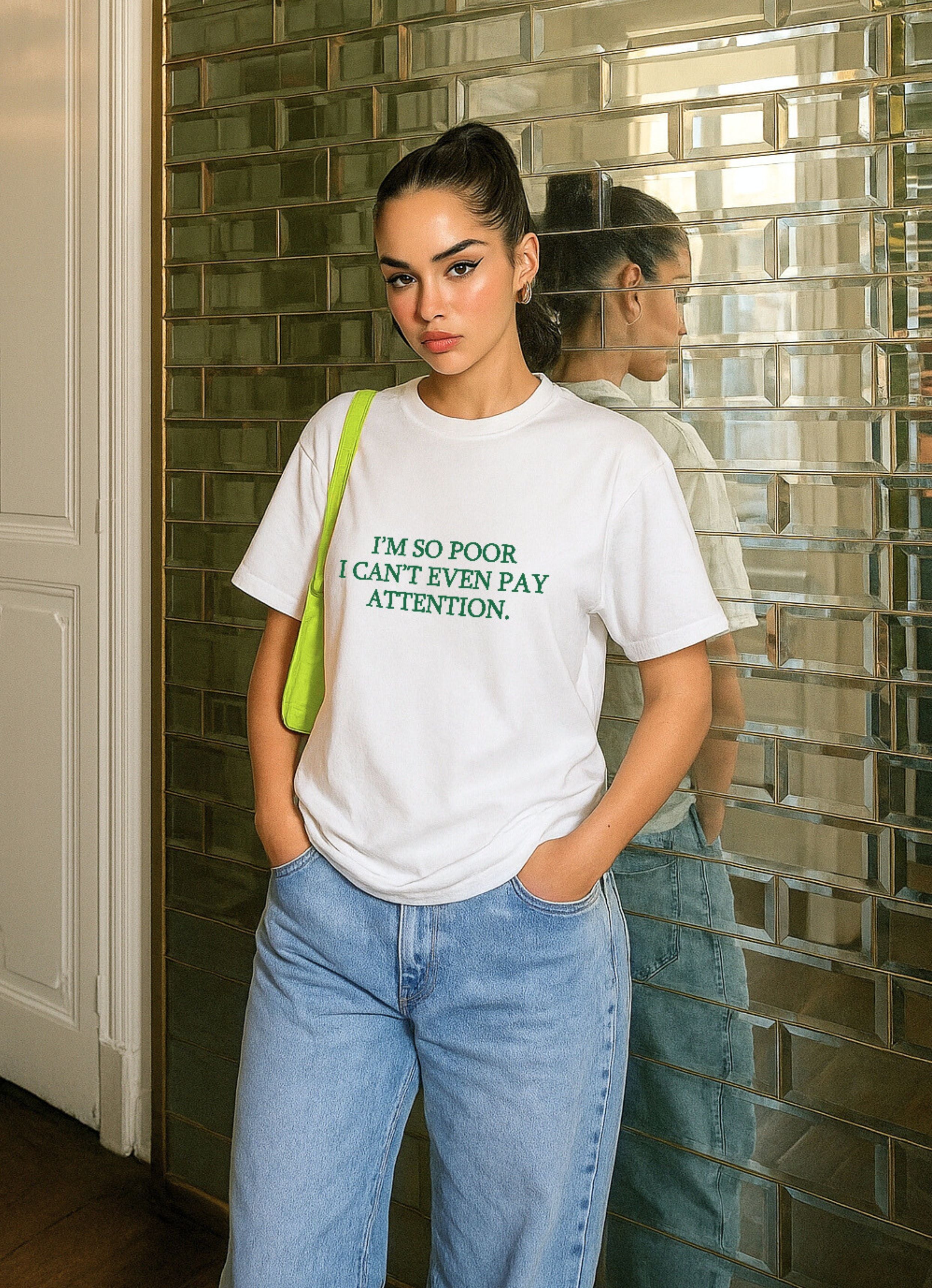 I'm So Poor I Can't Even...G Oversized T-shirt