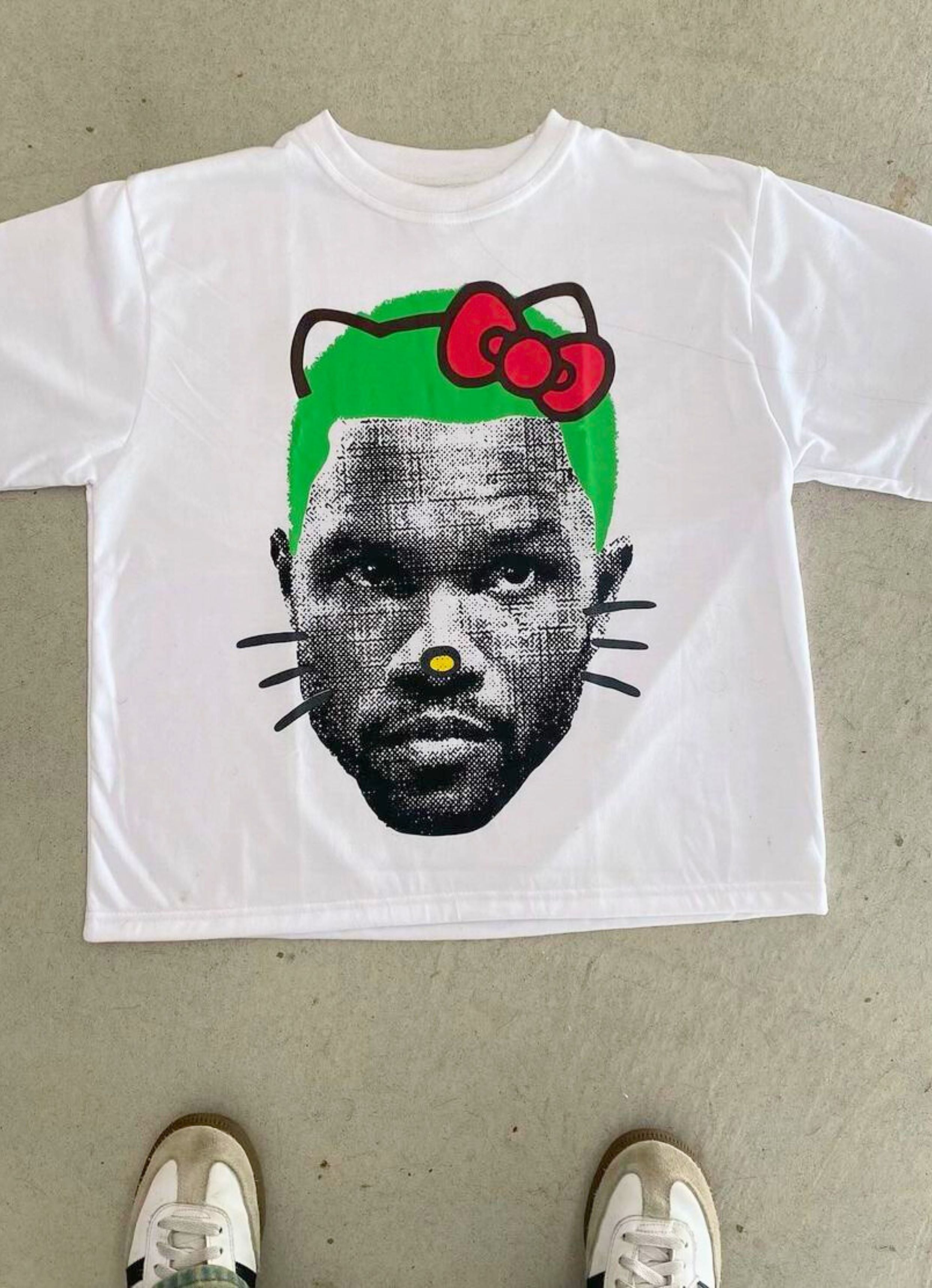 Frank ocean Green Kitty Oversized Tshirt