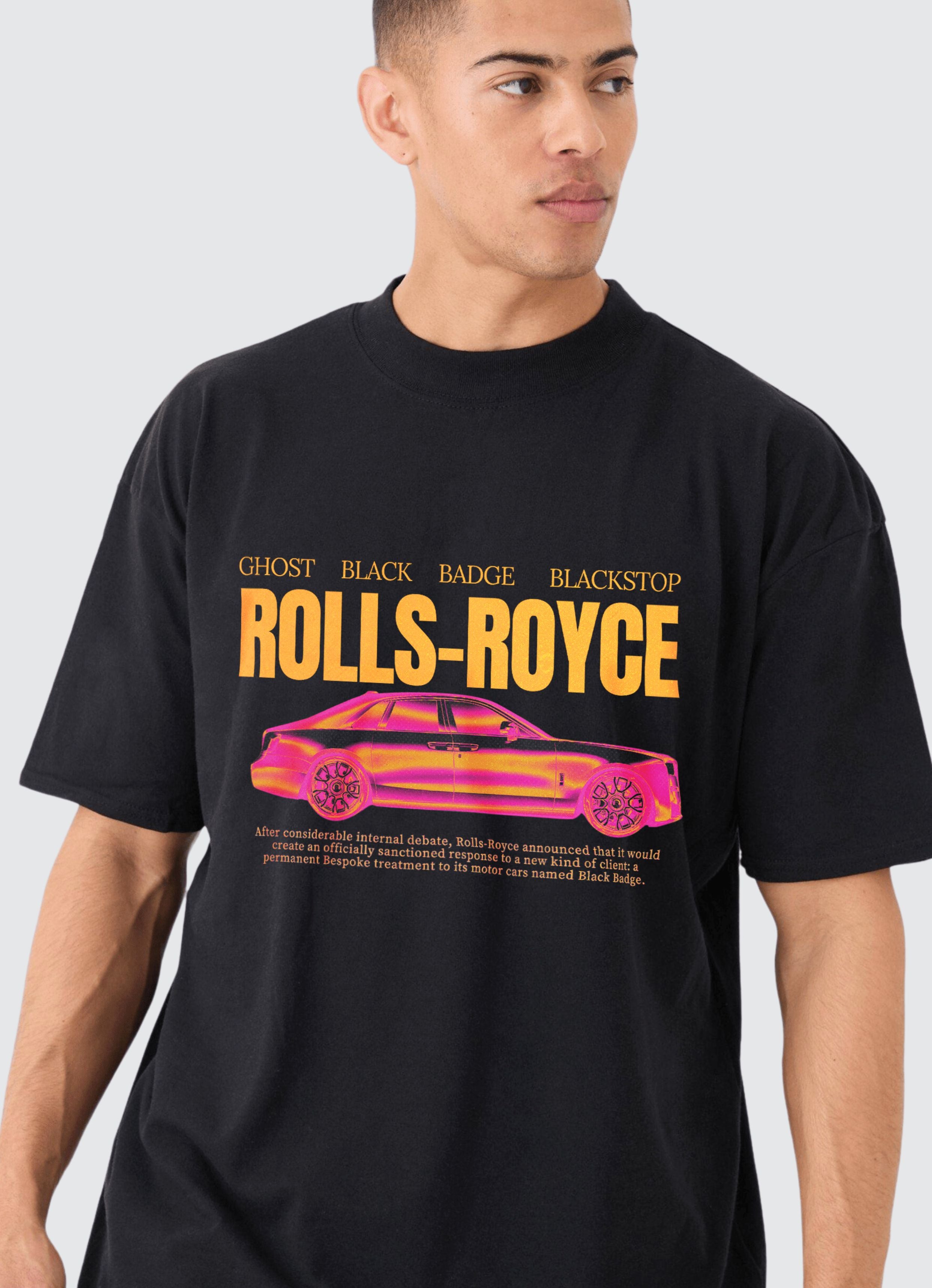 Rolls-Royce Ver 2 Black Oversized T-shirt