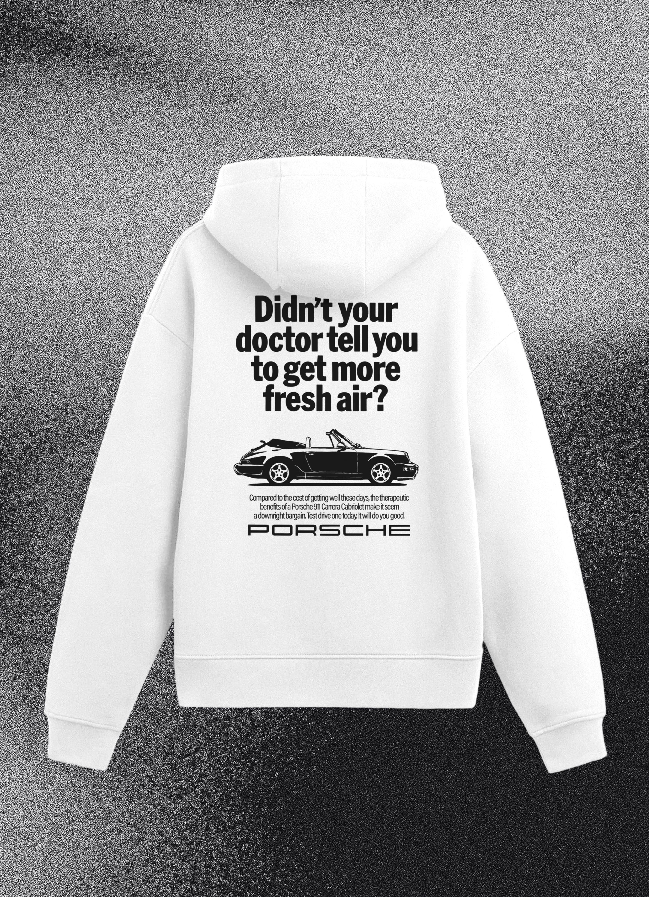 Doctor Porsche F&B White Hoodie