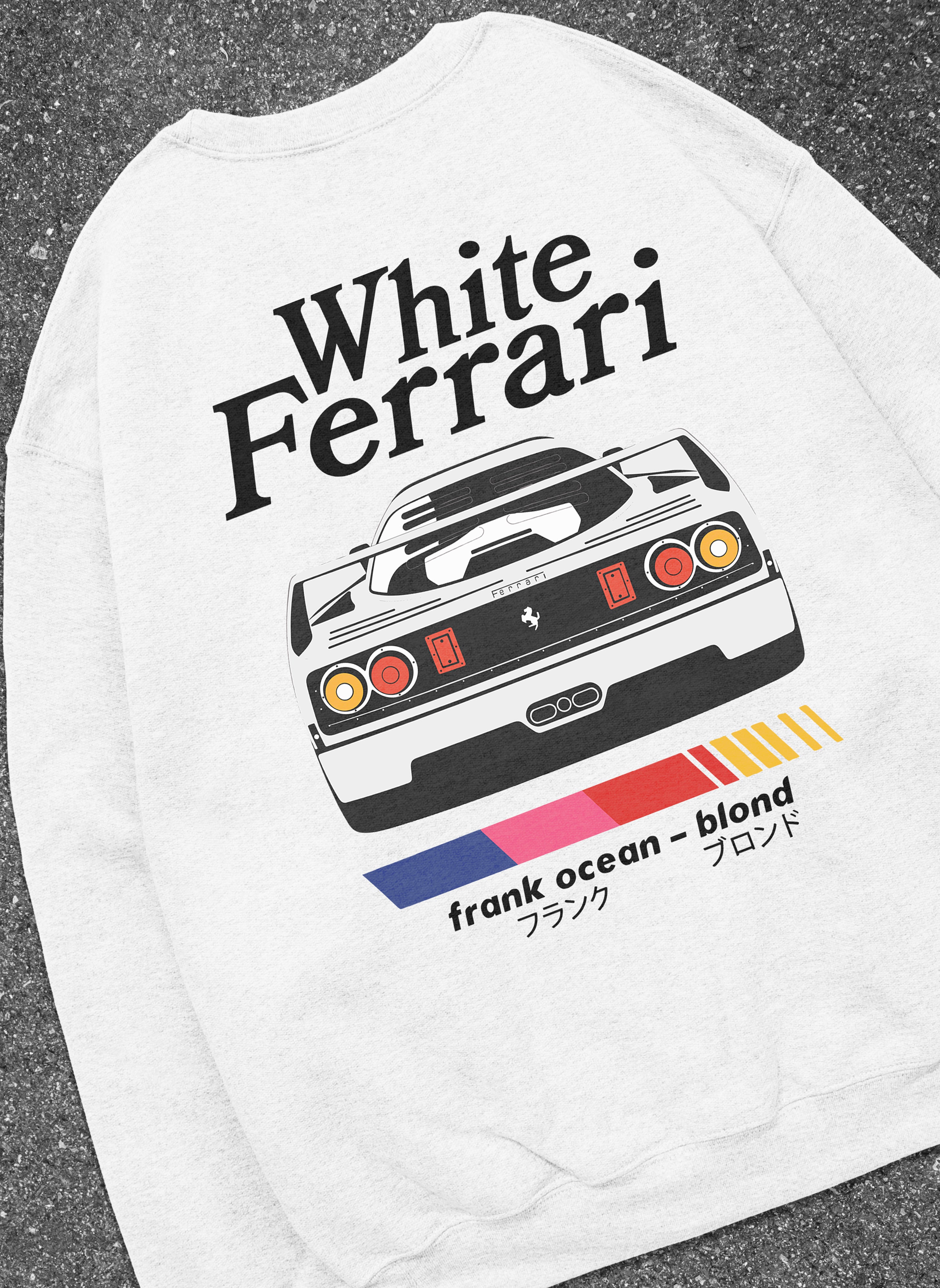 Blonde Ferrari F&B White Sweatshirt