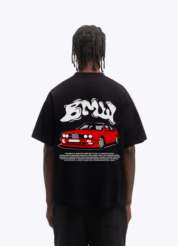Bmw E30 Black Oversized Tshirt