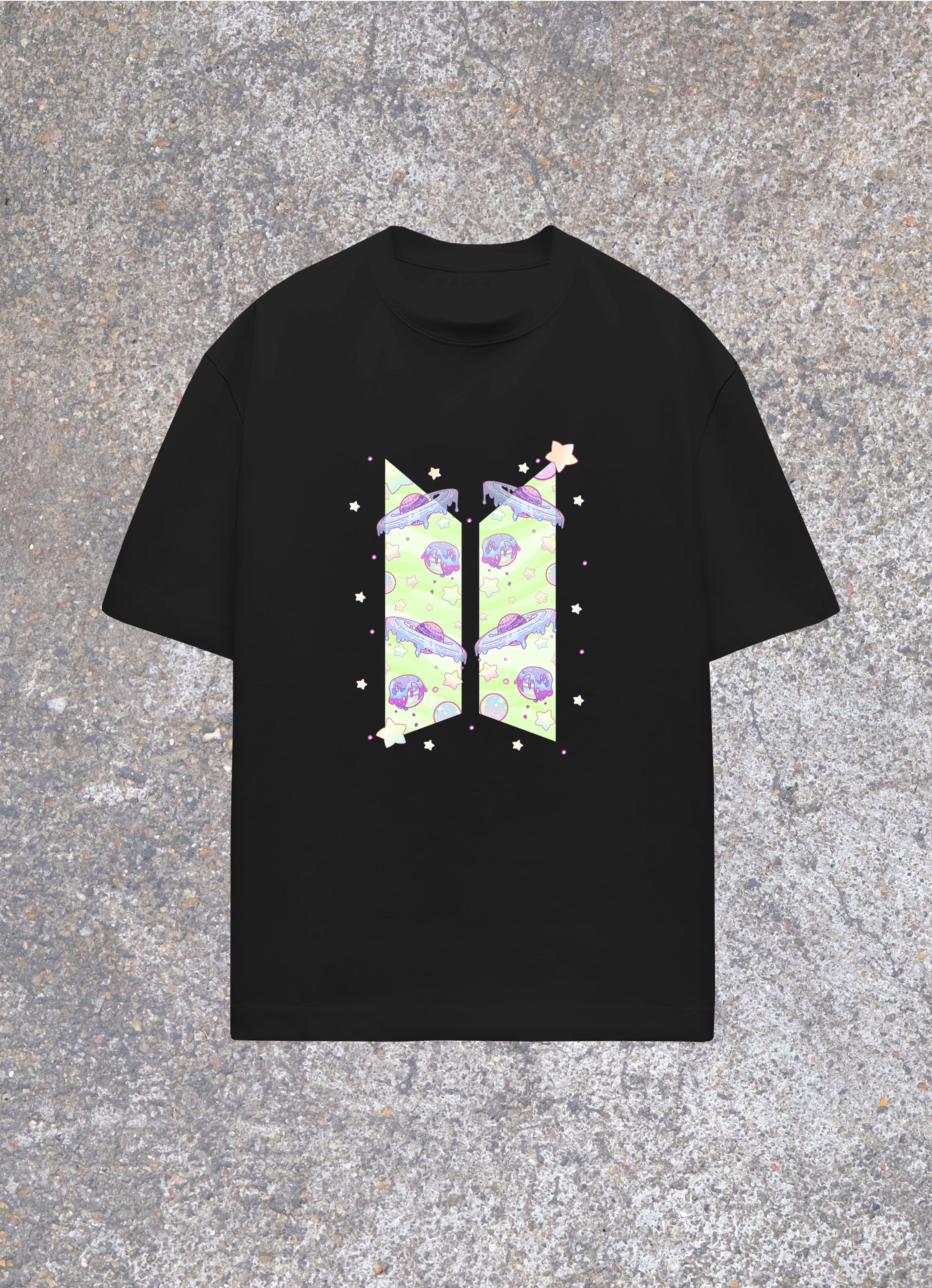 BTS Aesthetic Galaxy Oversized Unisex Tshirt