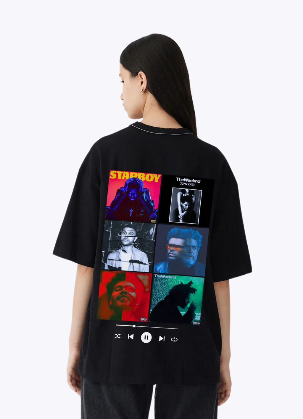 The Weeknd Playlist Oversized Tshirt