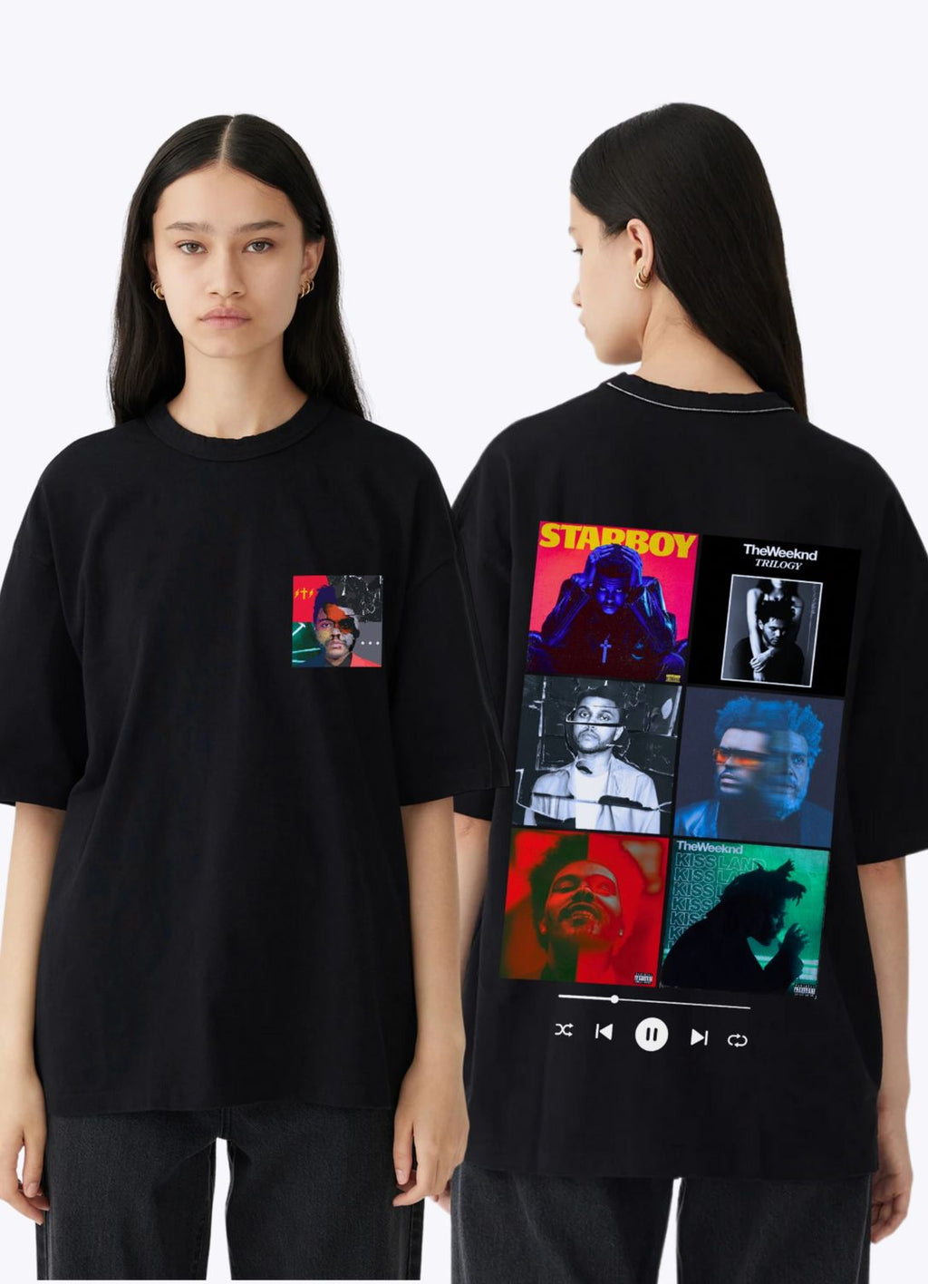 The Weeknd Playlist Oversized Tshirt