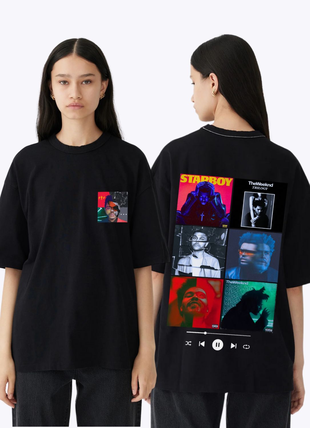 The Weeknd Playlist Oversized Tshirt