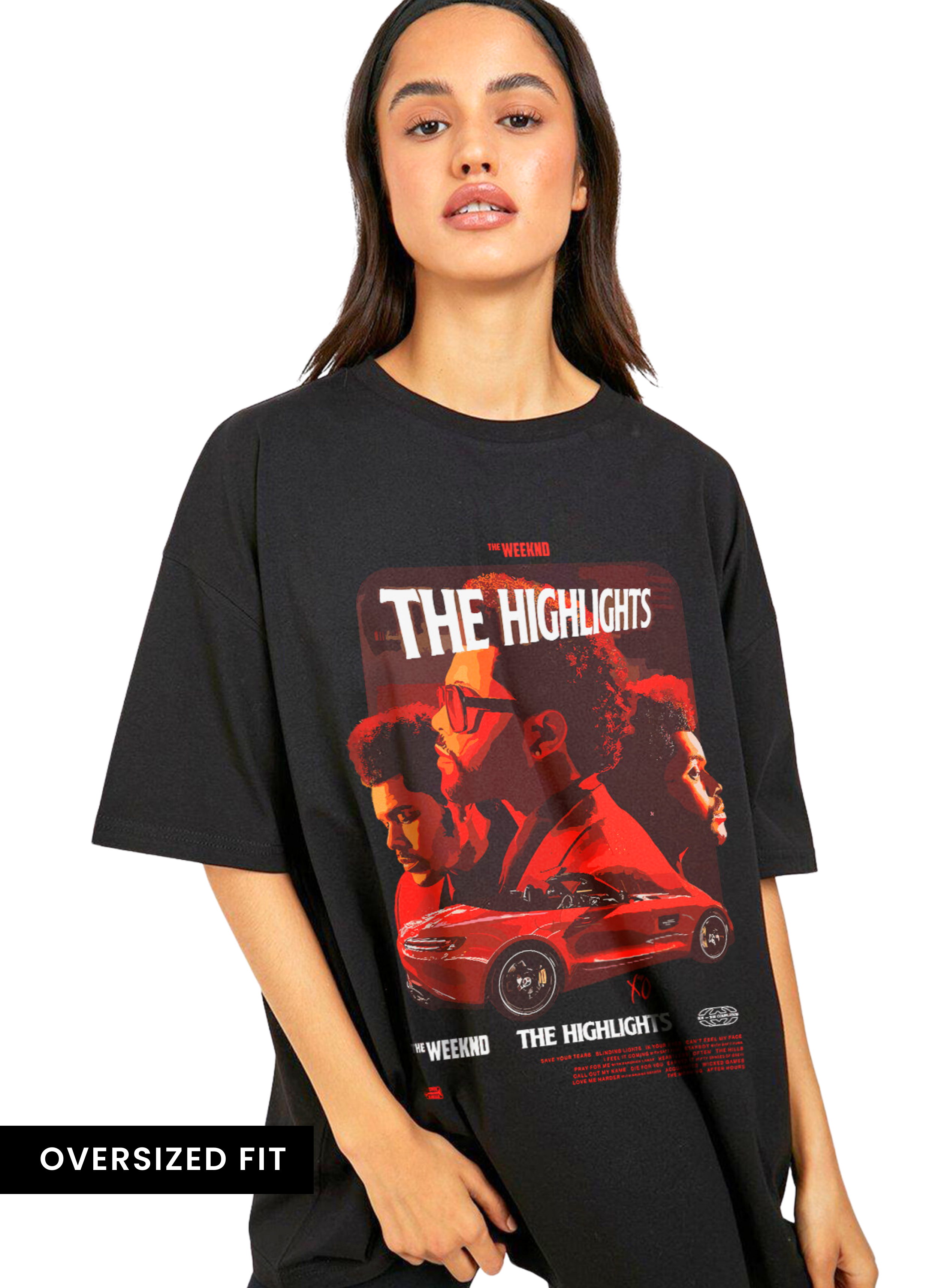 The Weeknd The Highlights Oversized Front Unisex Tshirt
