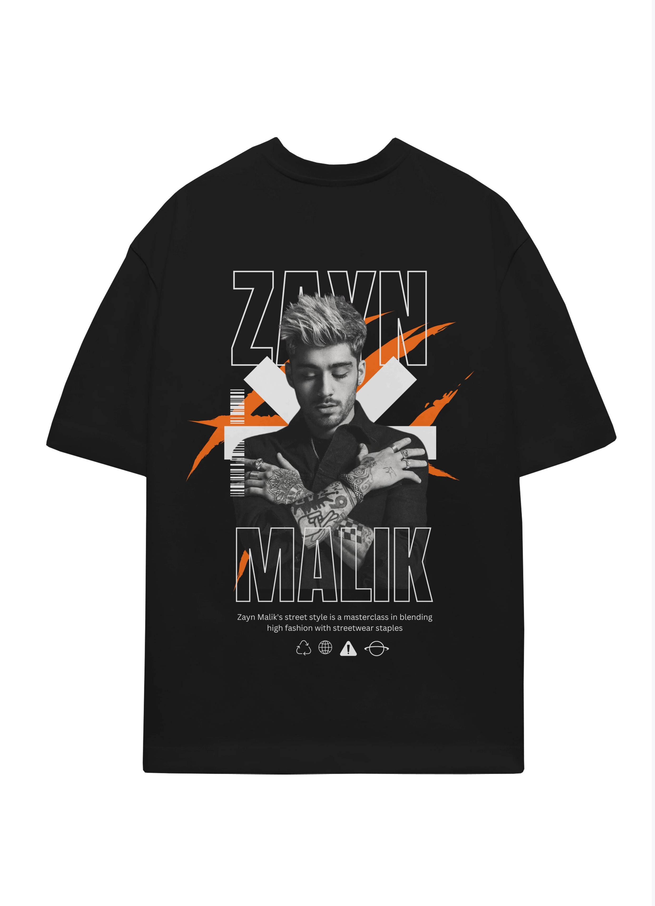 Zayn Malik V1 Oversized Back T-shirt